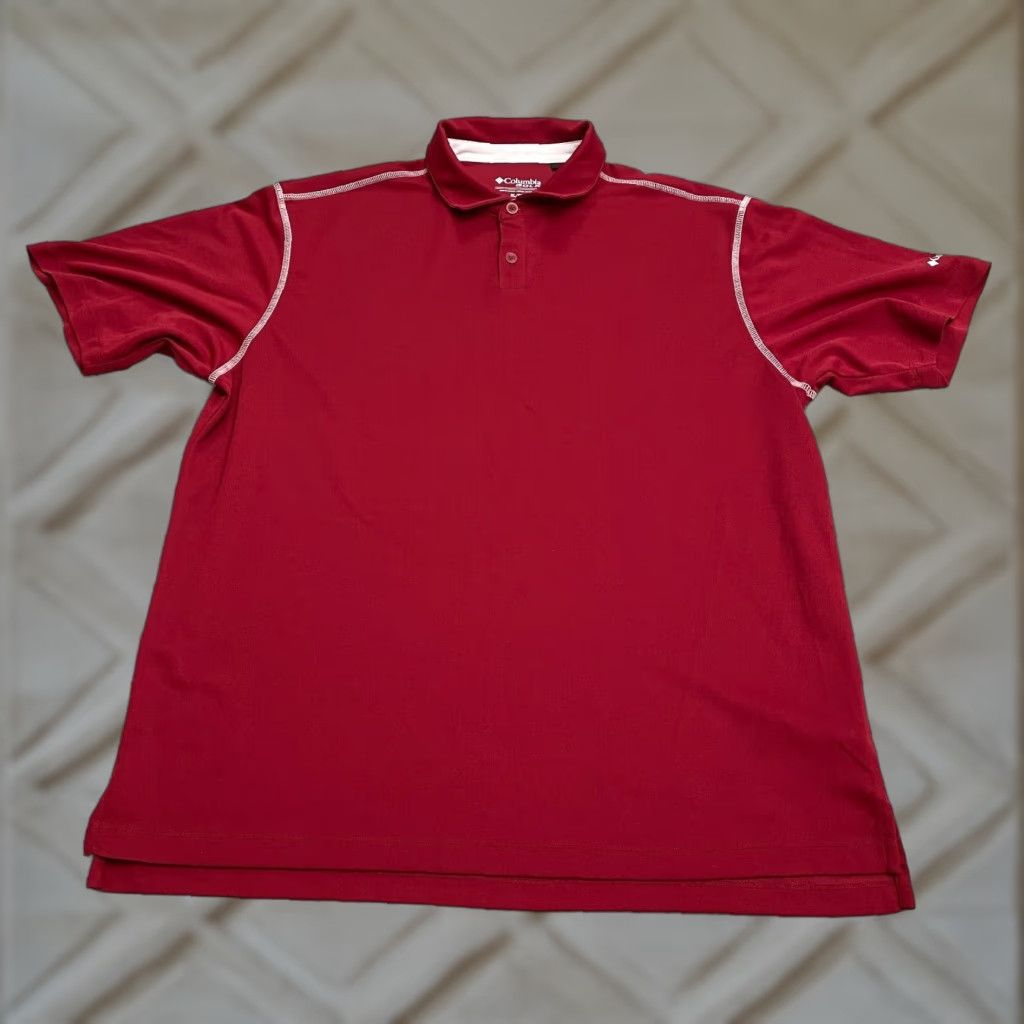 Vintage Columbia Golf Polo Shirt Mens XL Red Short Sleeve Omni Wick High Stakes Shirt Polo Outdoor Size US XL / EU 56 / 4 - 1 Thumbnail