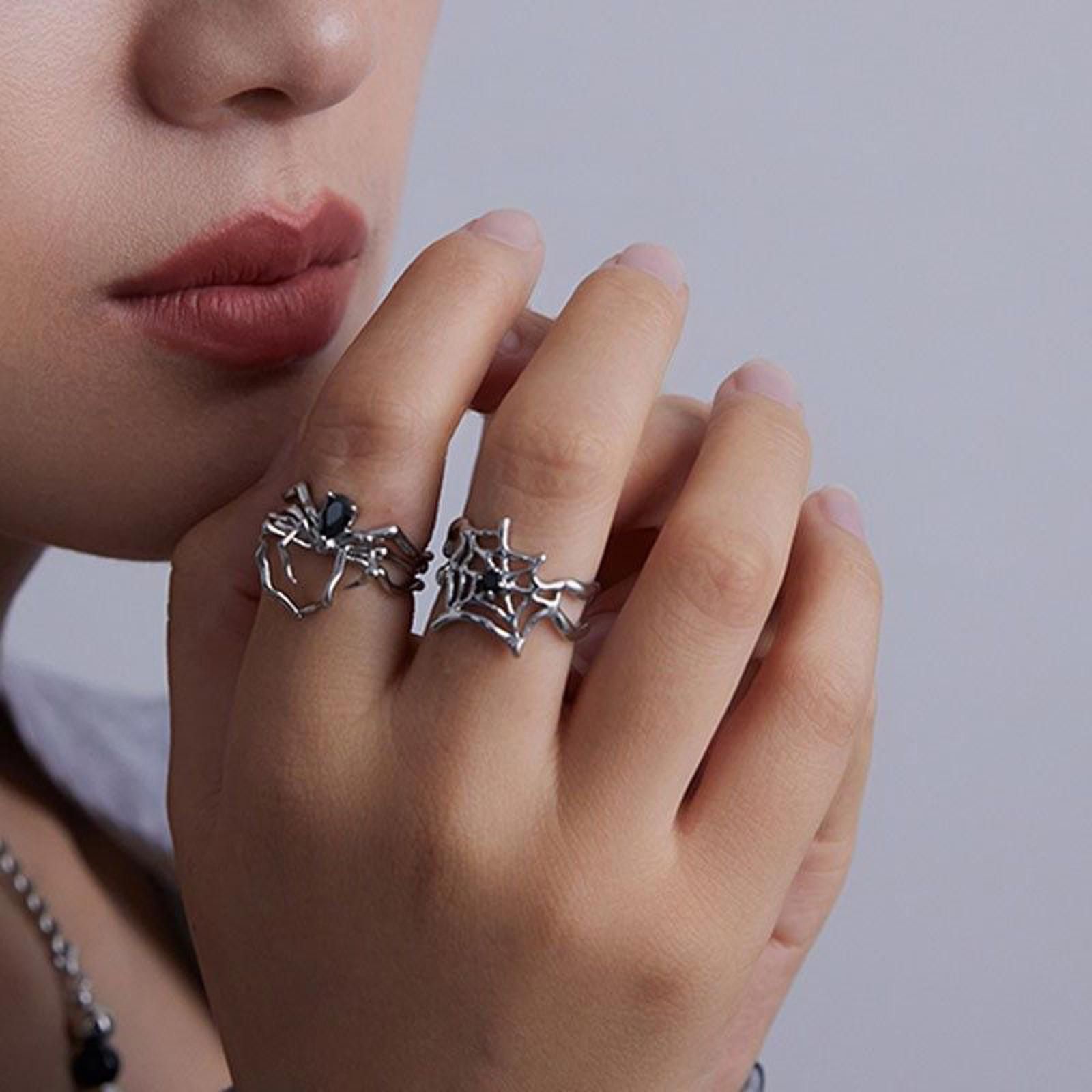 Jewelry SPIDER Set of 2 Rings Size ONE SIZE - 1 Thumbnail