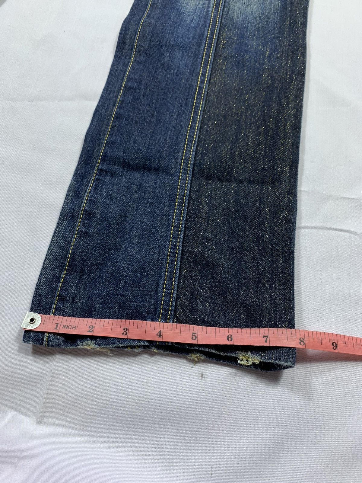 BUFFALO BOBS Sick Flared Buffalo Hybrid Distresses Denim jeans Size US 32 / EU 48 - 13 Thumbnail