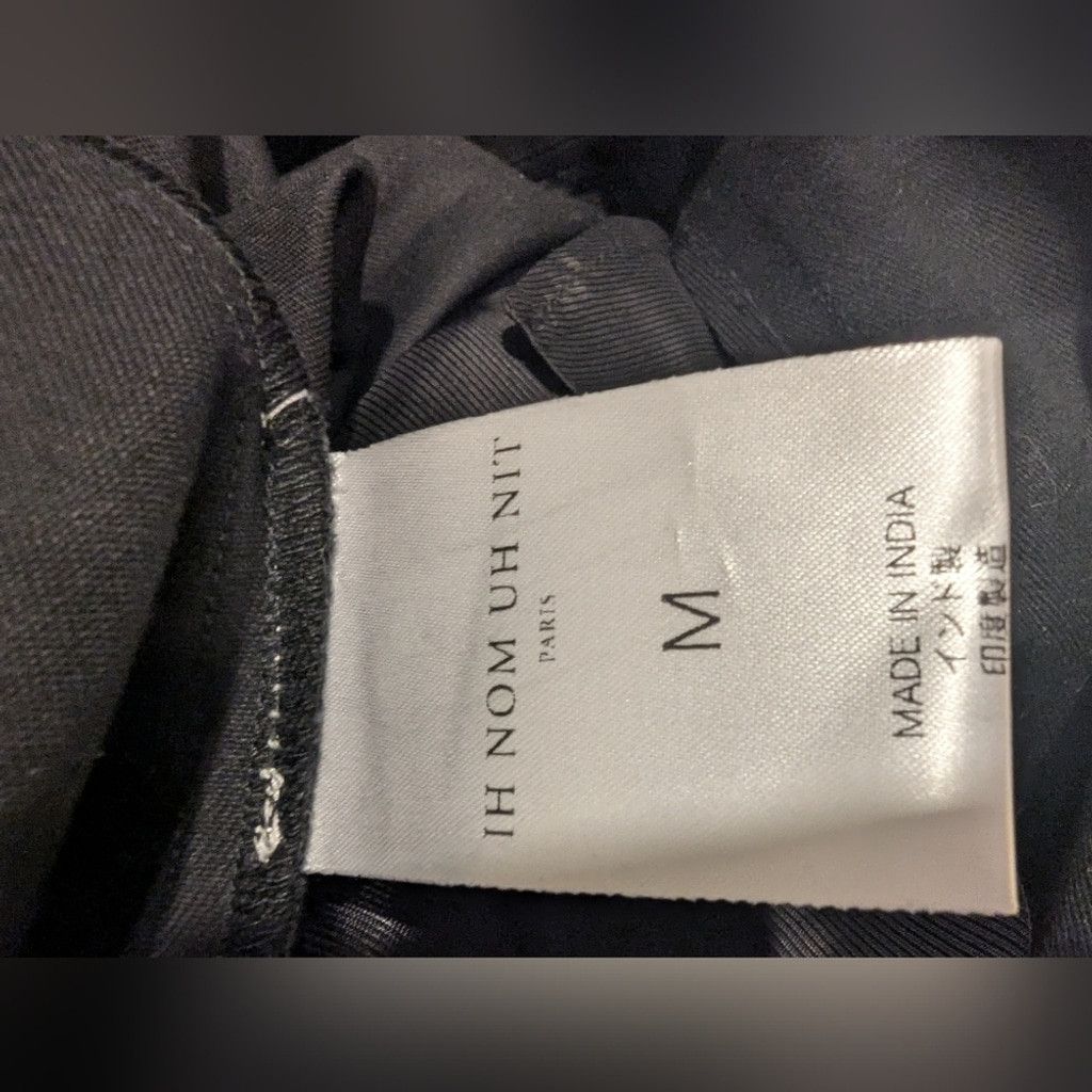 Ih Nom Uh Nit IH NOM UH NOT Black Wide Leg Pants with Tailored Look Size 34" / US 12 / IT 48 - 10 Thumbnail