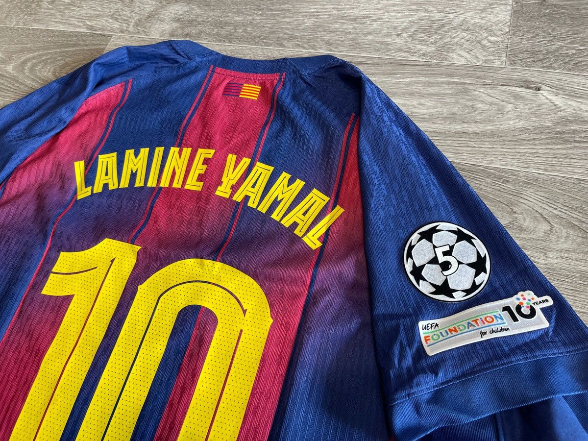 Vintage Player Issue BARCELONA 2025/2026 #10 YAMAL Shirt Jersey Nike Size US XXL / EU 58 / 5 - 12 Thumbnail