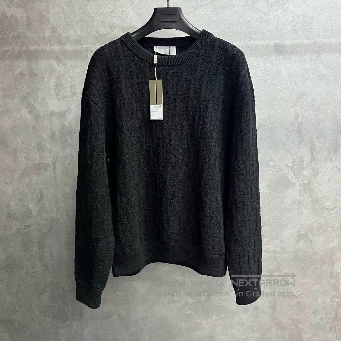 Dior dior black knit crew neck sweater. Size US XXL / EU 58 / 5 - 1 Thumbnail