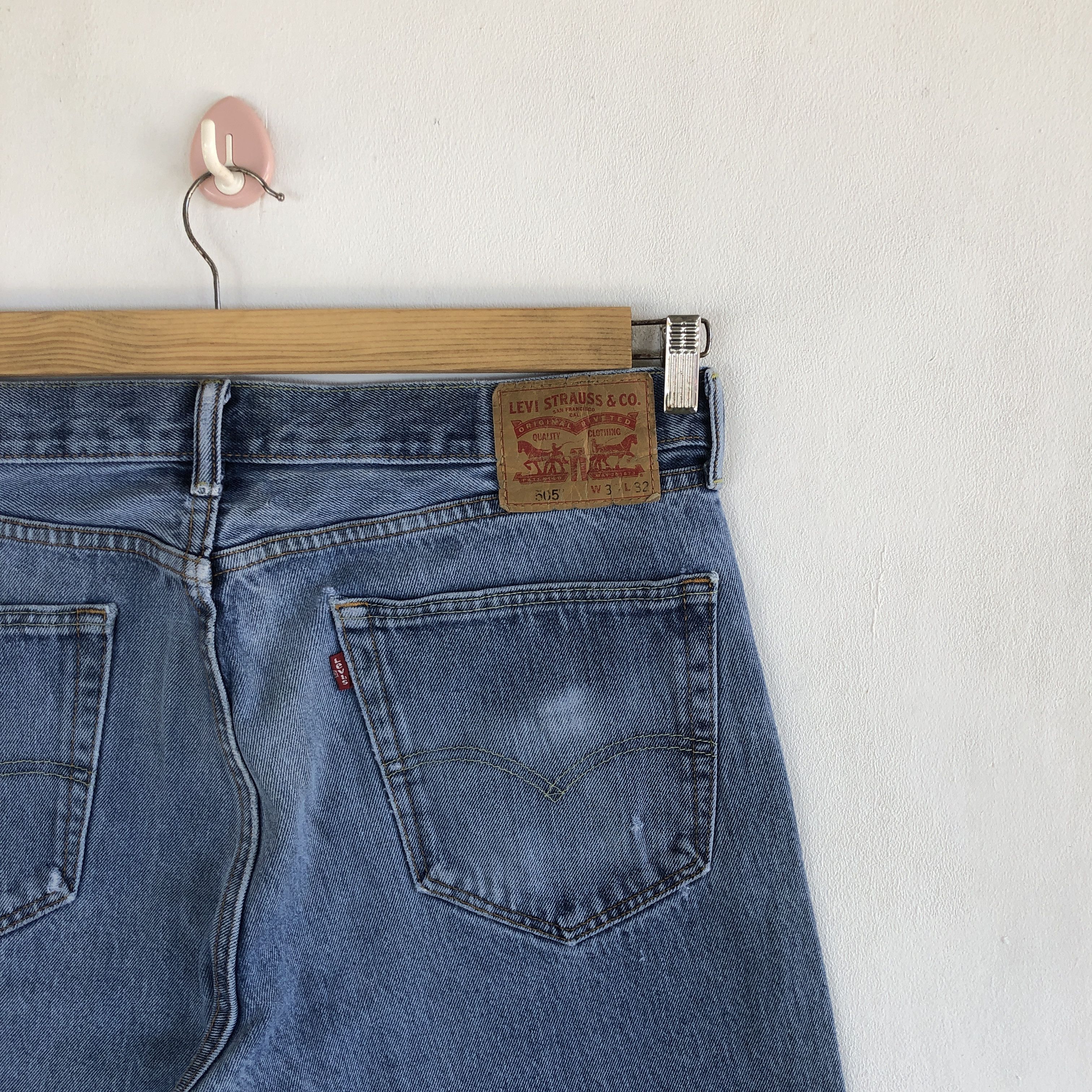 Levi's Vintage Levis Distressed Jeans Levi's 505 Light Wash Denim Size US 36 / EU 52 - 5 Thumbnail