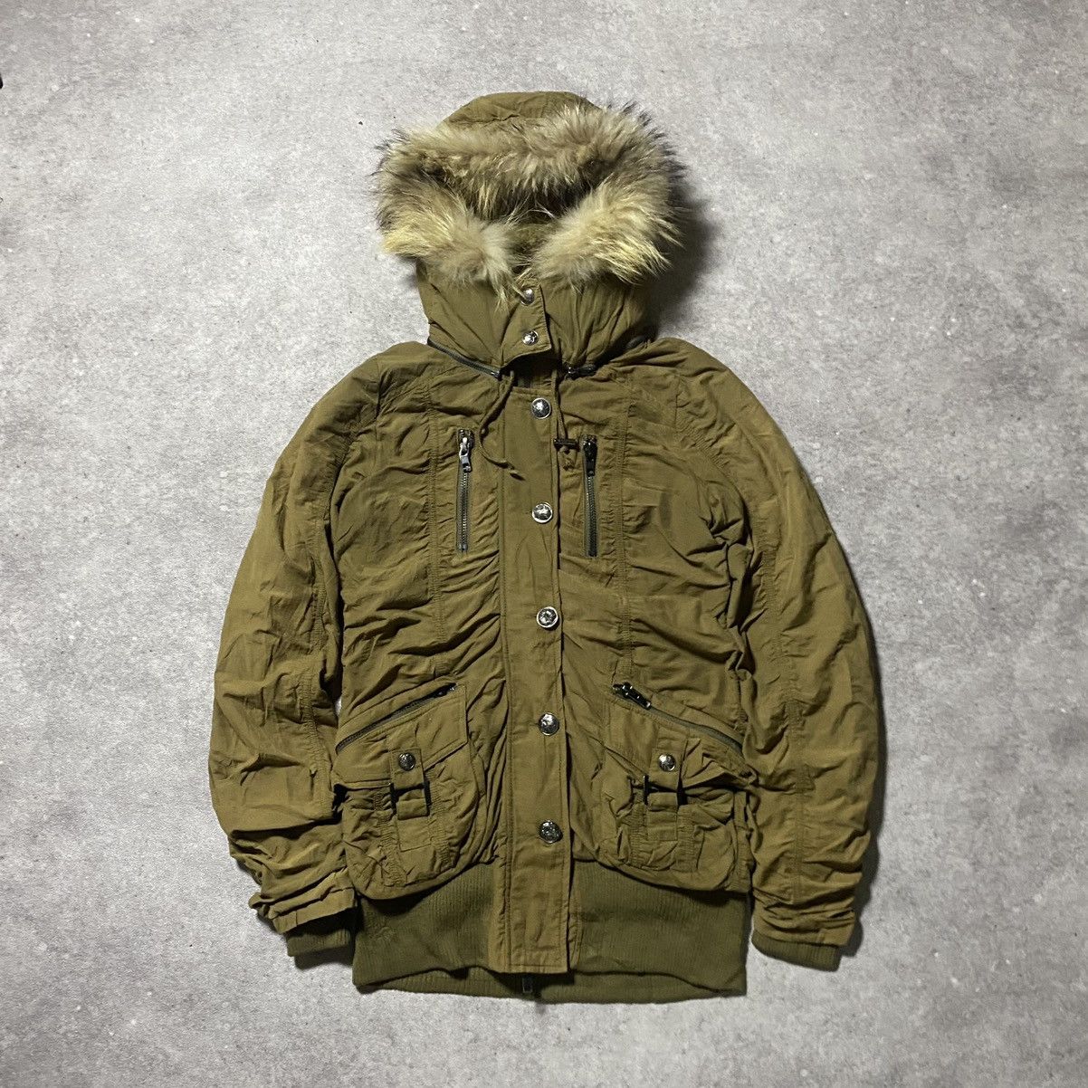 GOA 2000s One way Fur Military Hoodie Size US S / EU 44-46 / 1 - 1 Thumbnail