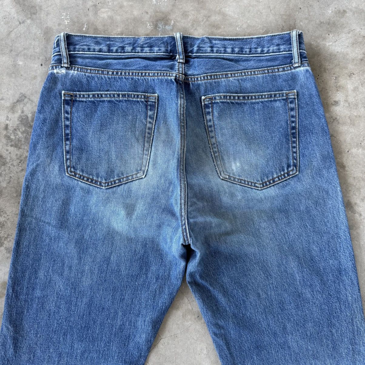 Japanese Brand W35 Vintage S002 Faded Ripped Denim Jean Pants Size US 35 - 10 Thumbnail