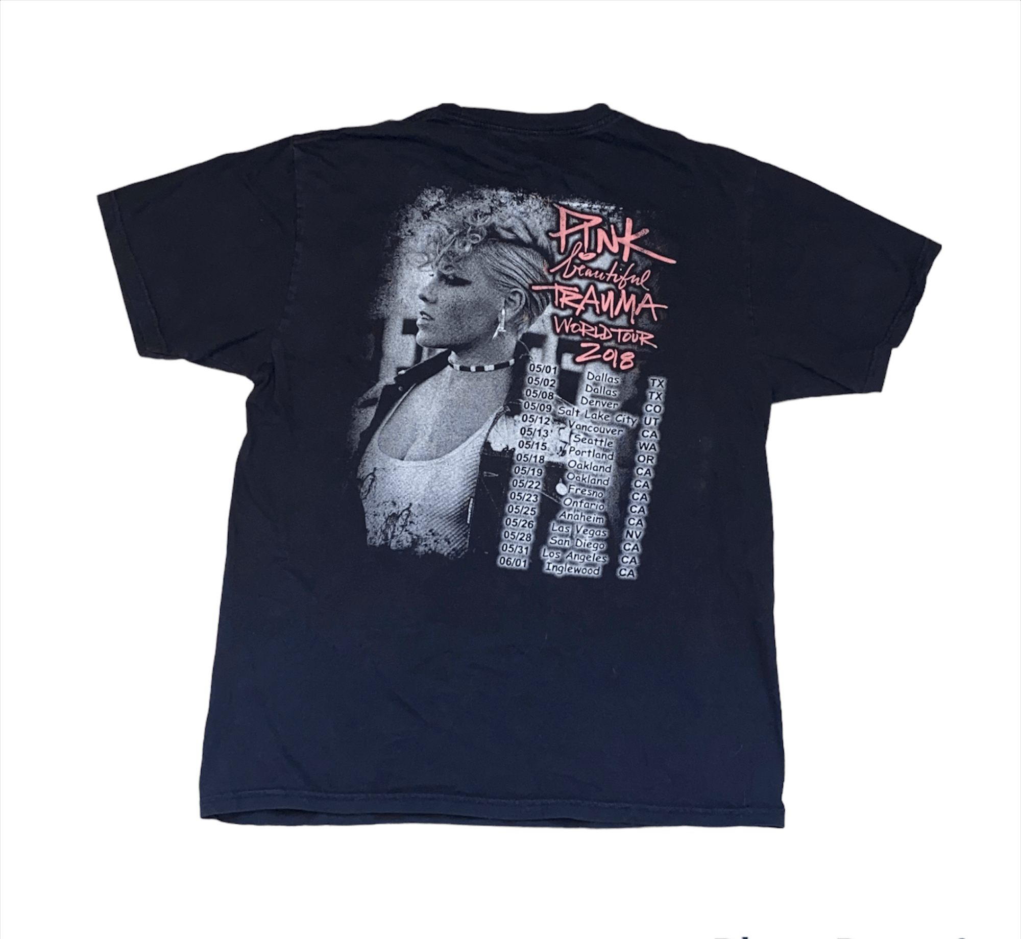 Band Tees × Gildan Pink "Beautiful Trauma" Tour T-Shirt Size US L / EU 52-54 / 3 - 3 Thumbnail