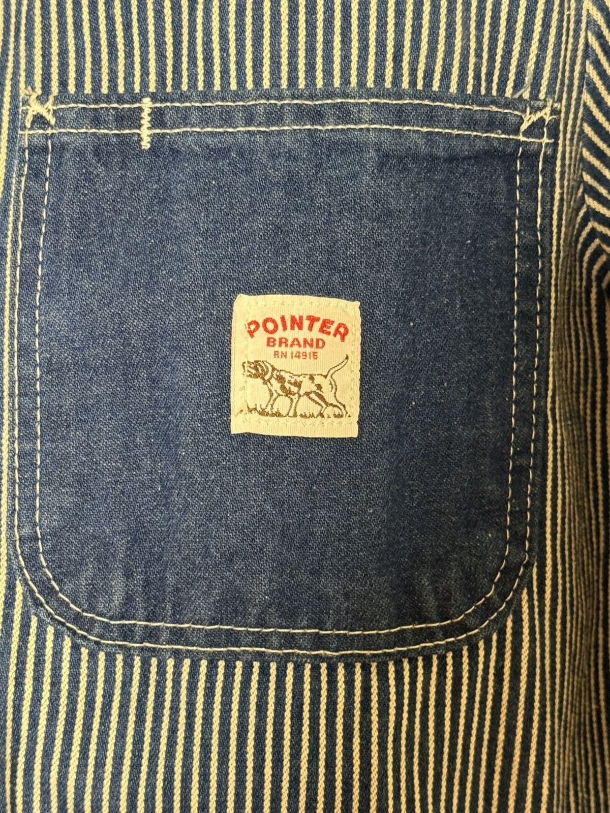 Pointer Pointer Brand Hickory Stripe Chore Jacket USA Size 36 Size US M / EU 48-50 / 2 - 2 Thumbnail