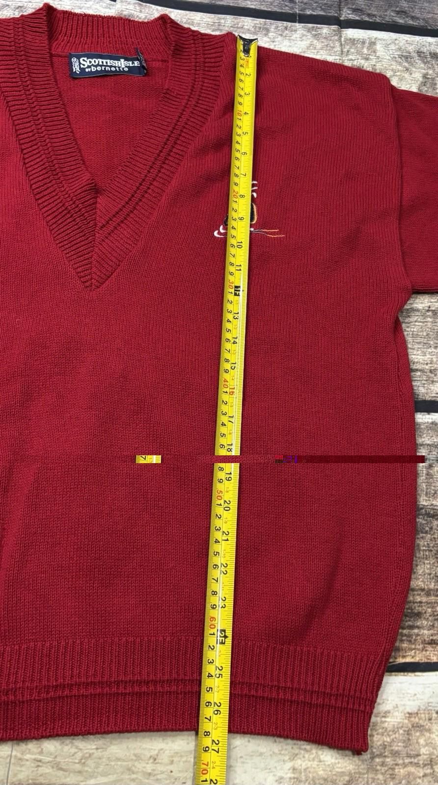 Other VTG Scottish Isle by Bernette Sweater Mens L Golf Cotton USA Size US L / EU 52-54 / 3 - 10 Thumbnail