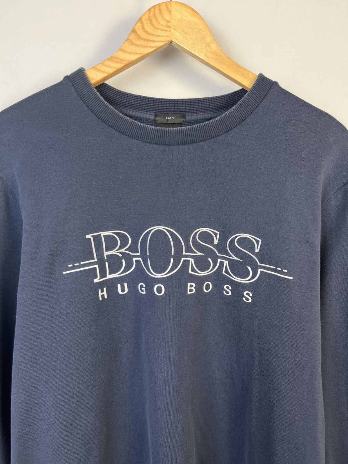 Hugo Boss Boss Hugo Boss Big Logo Cotton Sweatshirt Slim Fit Size US L / EU 52-54 / 3 - 5 Thumbnail