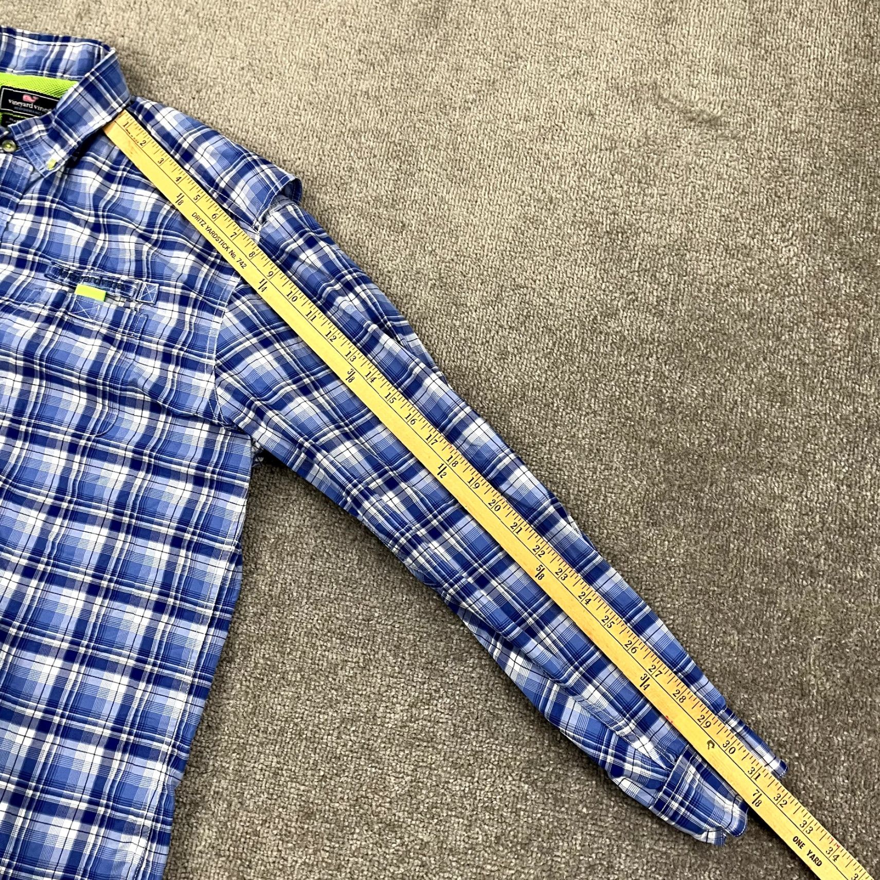 Vineyard Vines VINEYARD VINES Harbor Shirt Mens Large Plaid Nylon Performance Fishing Vented Shirt Size US L / EU 52-54 / 3 - 6 Thumbnail