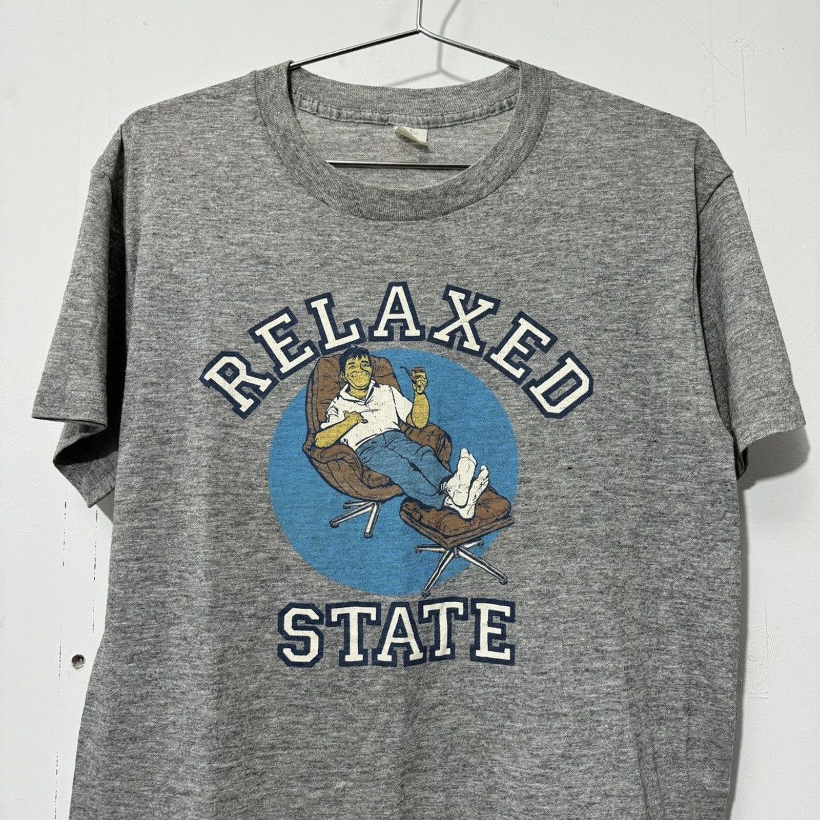 Vintage Vintage 70s 80s Relaxed State University College Smoking Tee Size US M / EU 48-50 / 2 - 2 Thumbnail