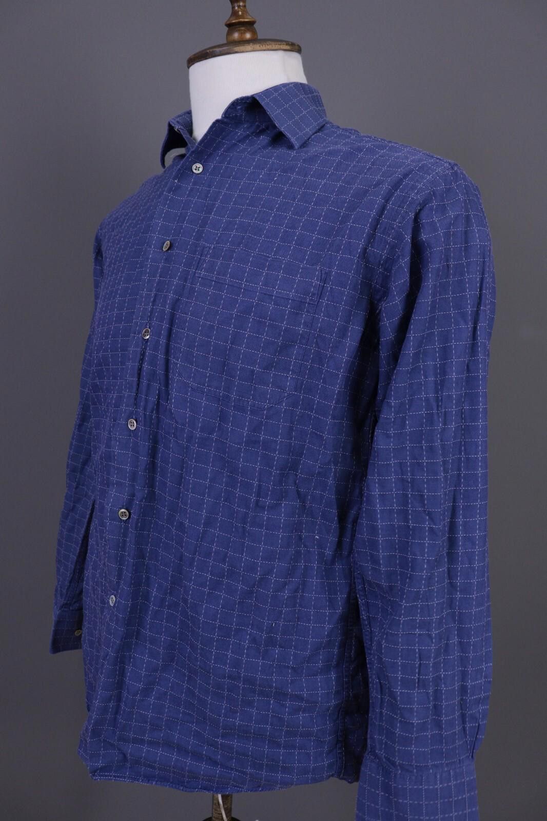 Christian Dior Monsieur Christian Dior Blue Check Dress Shirt Size 39 / 15 1/2 Size US M / EU 48-50 / 2 - 9 Thumbnail