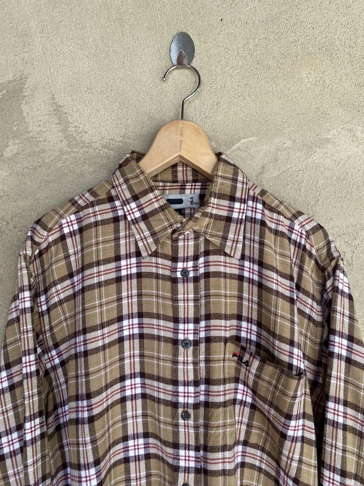 Fila Vintage Fila Plaid Tartan Flannel Shirt Button Up Size US L / EU 52-54 / 3 - 3 Thumbnail