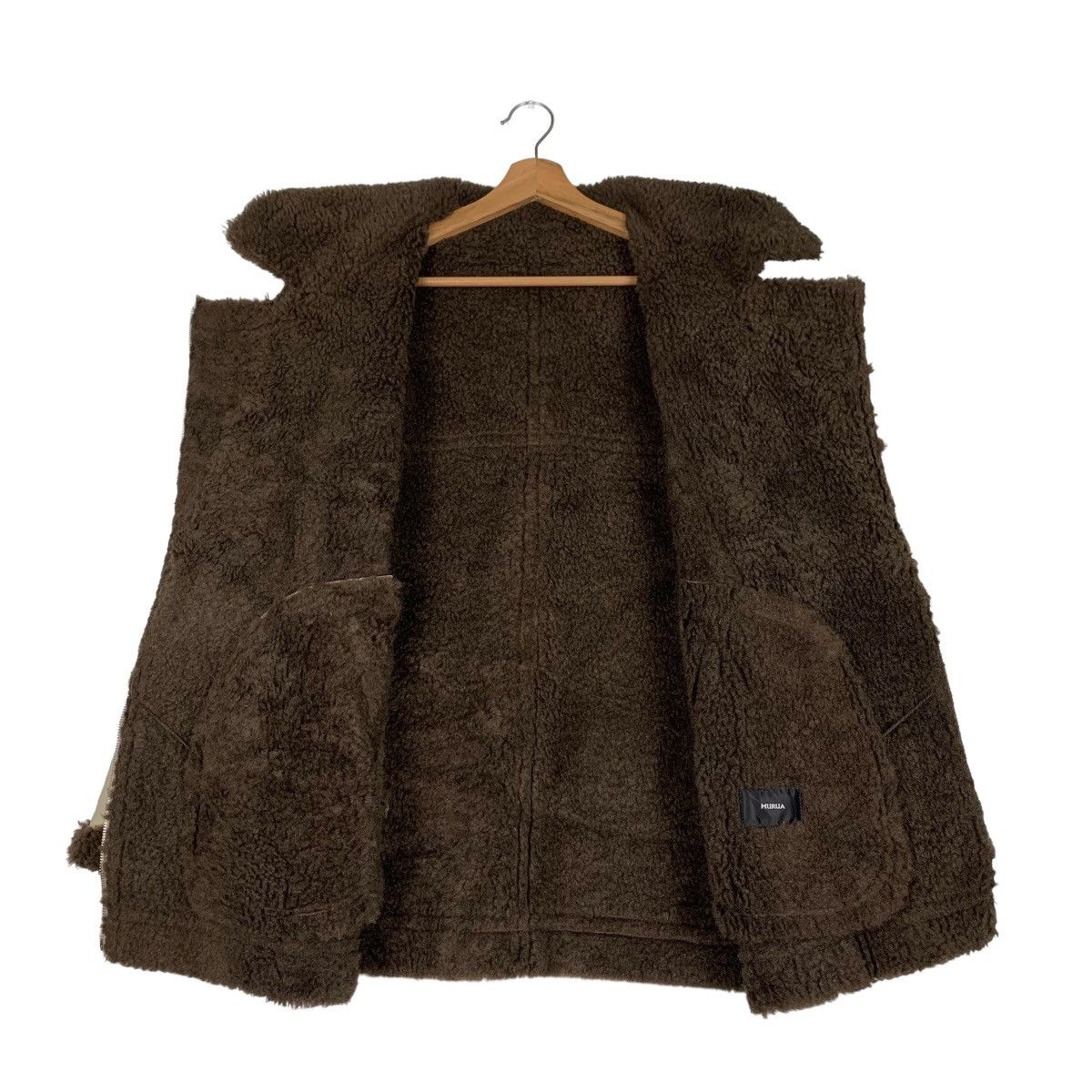 Japanese Brand MURUA Asymmetrical Sherpa Jacket #0506-C23 Size US S / EU 44-46 / 1 - 11 Thumbnail