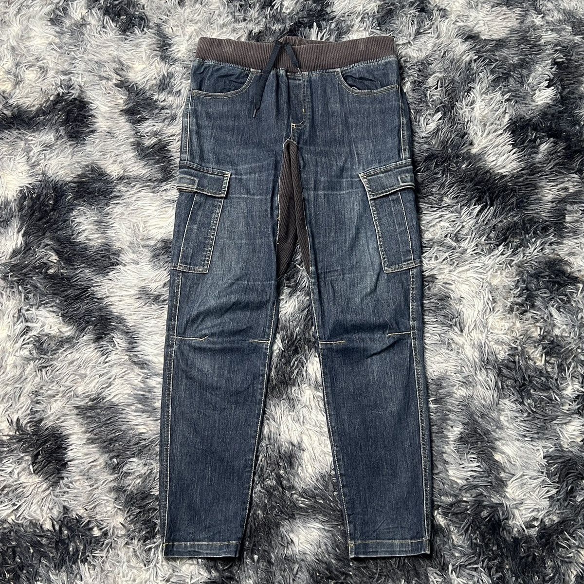 Japanese Brand FieldCore Denim Cargo Pant Size US 29 - 1 Thumbnail