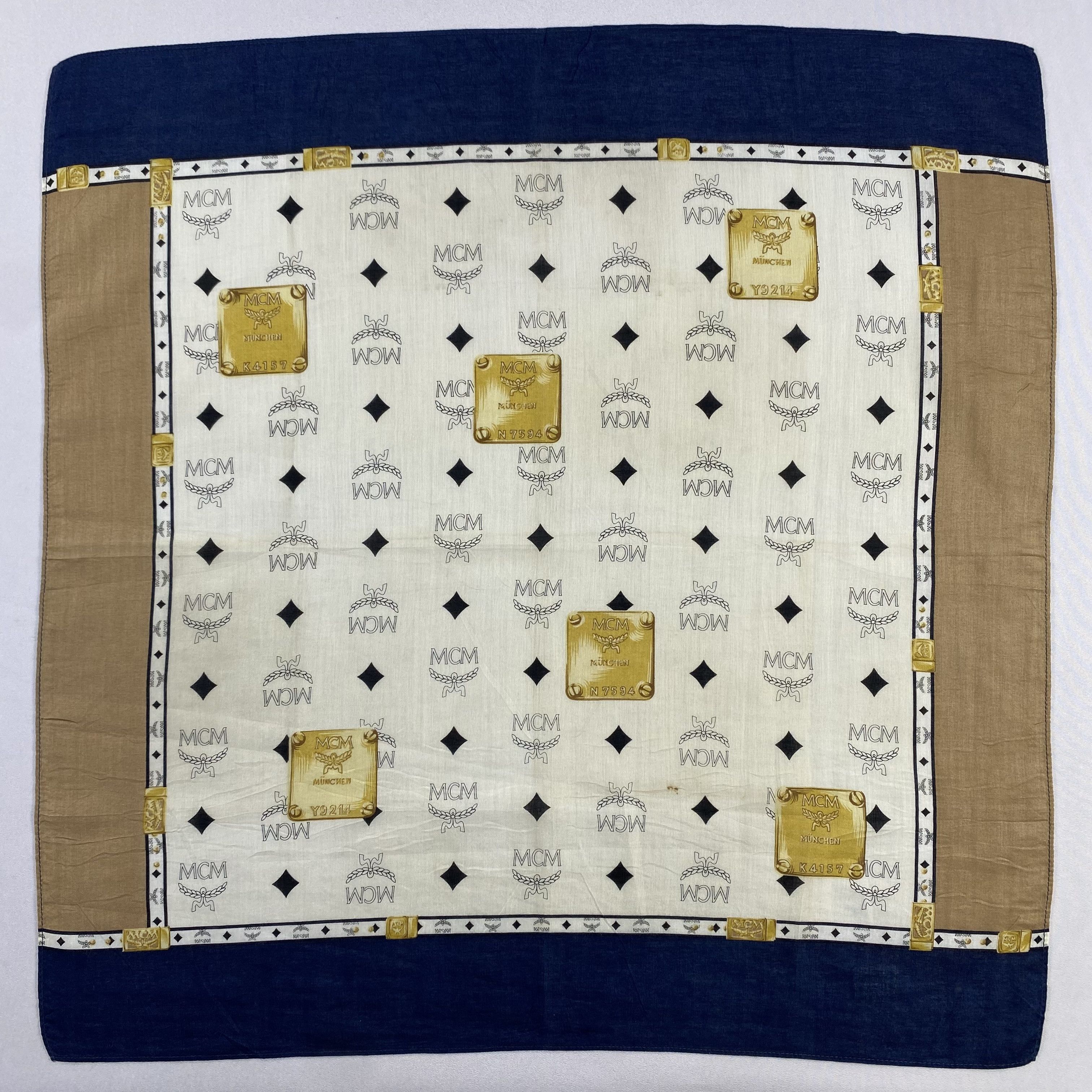 MCM × Vintage MCM Neckerchief / Bandana / Handkerchief-P1436 Size ONE SIZE - 1 Thumbnail