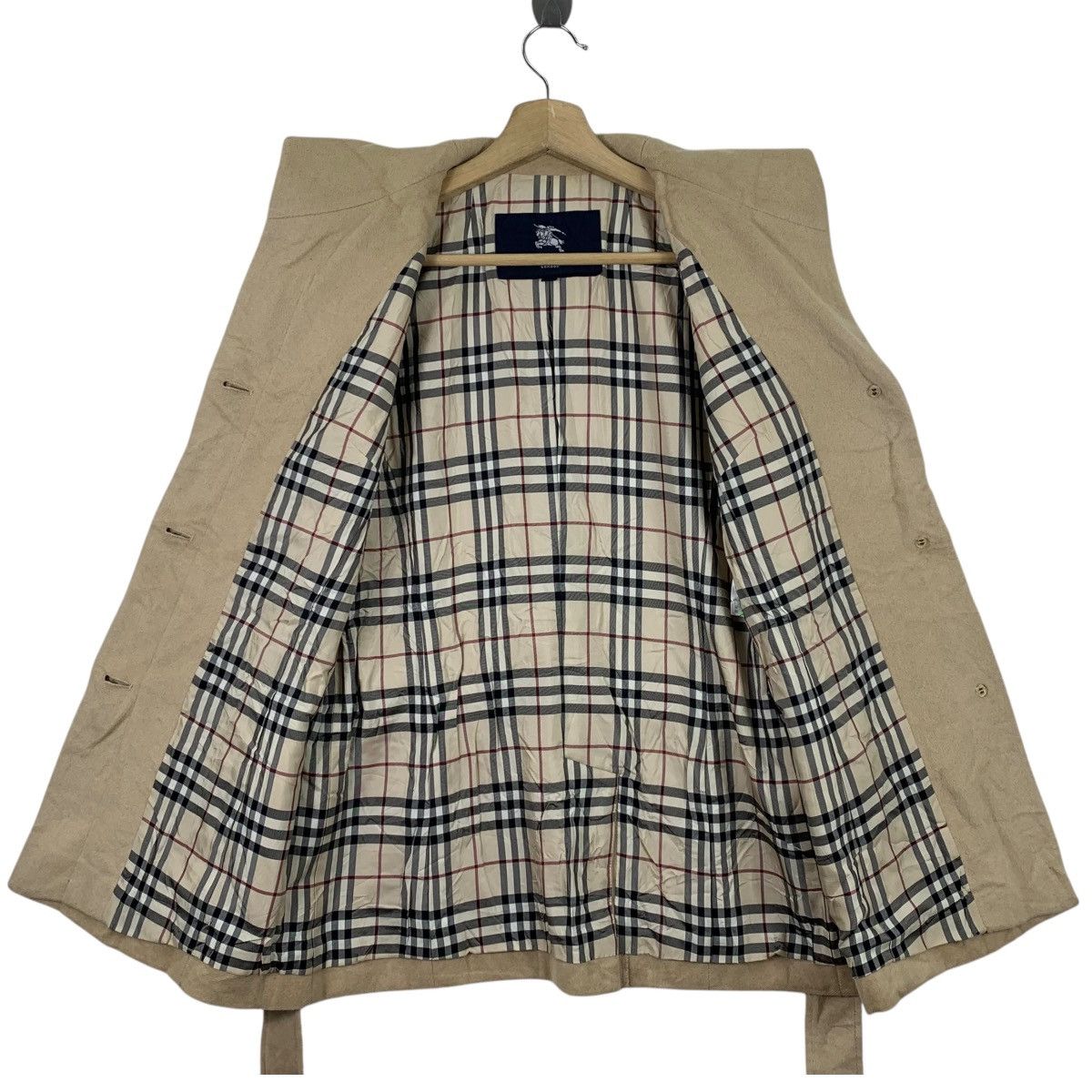Burberry BURBERRY London Nova Check Designer Wool Blazer Coat Jacket Size S / US 4 / IT 40 - 4 Thumbnail