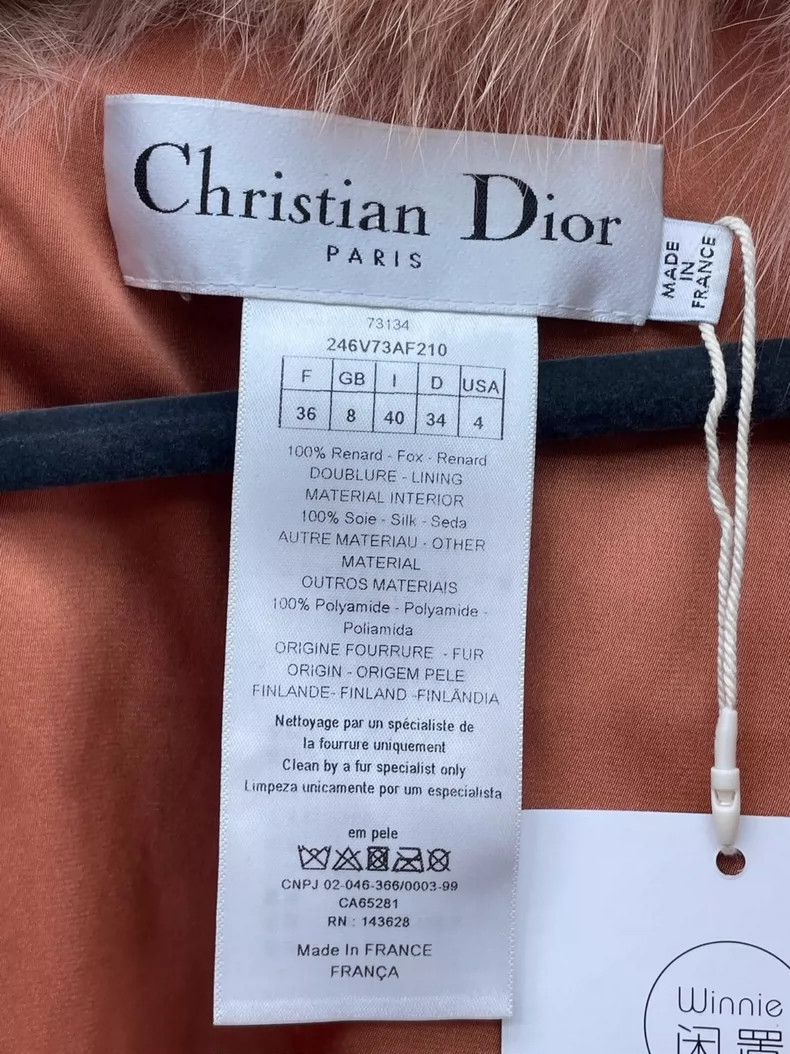 Dior Dior Fox fur grass cloak vest 2504-Nextarrow Size XS / US 0-2 / IT 36-38 - 7 Thumbnail