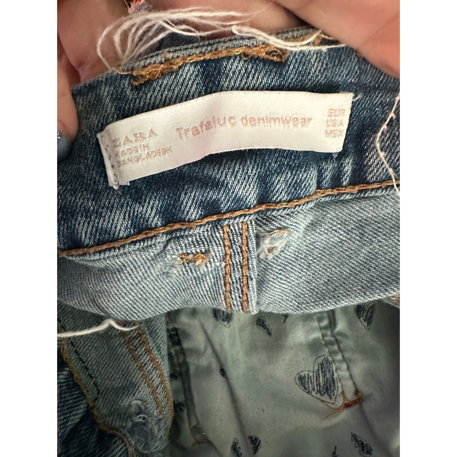 Zara ZARA Trafaluc Denimwear Fringe Distressed Shorts Size 4 Size 27" / US 4 / IT 40 - 3 Thumbnail