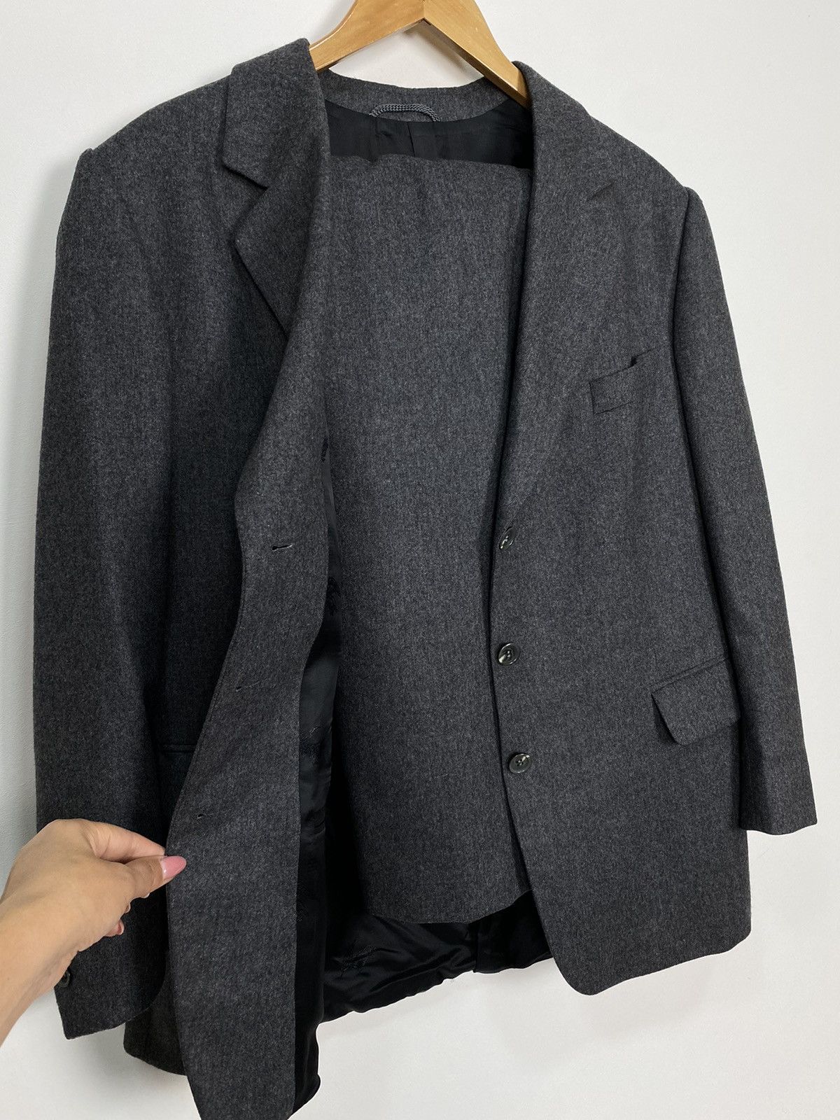 Burberry Burberrys Burberry Wool Blazer Jacket & Skirt Womens Size 44 Size M / US 6-8 / IT 42-44 - 21 Thumbnail