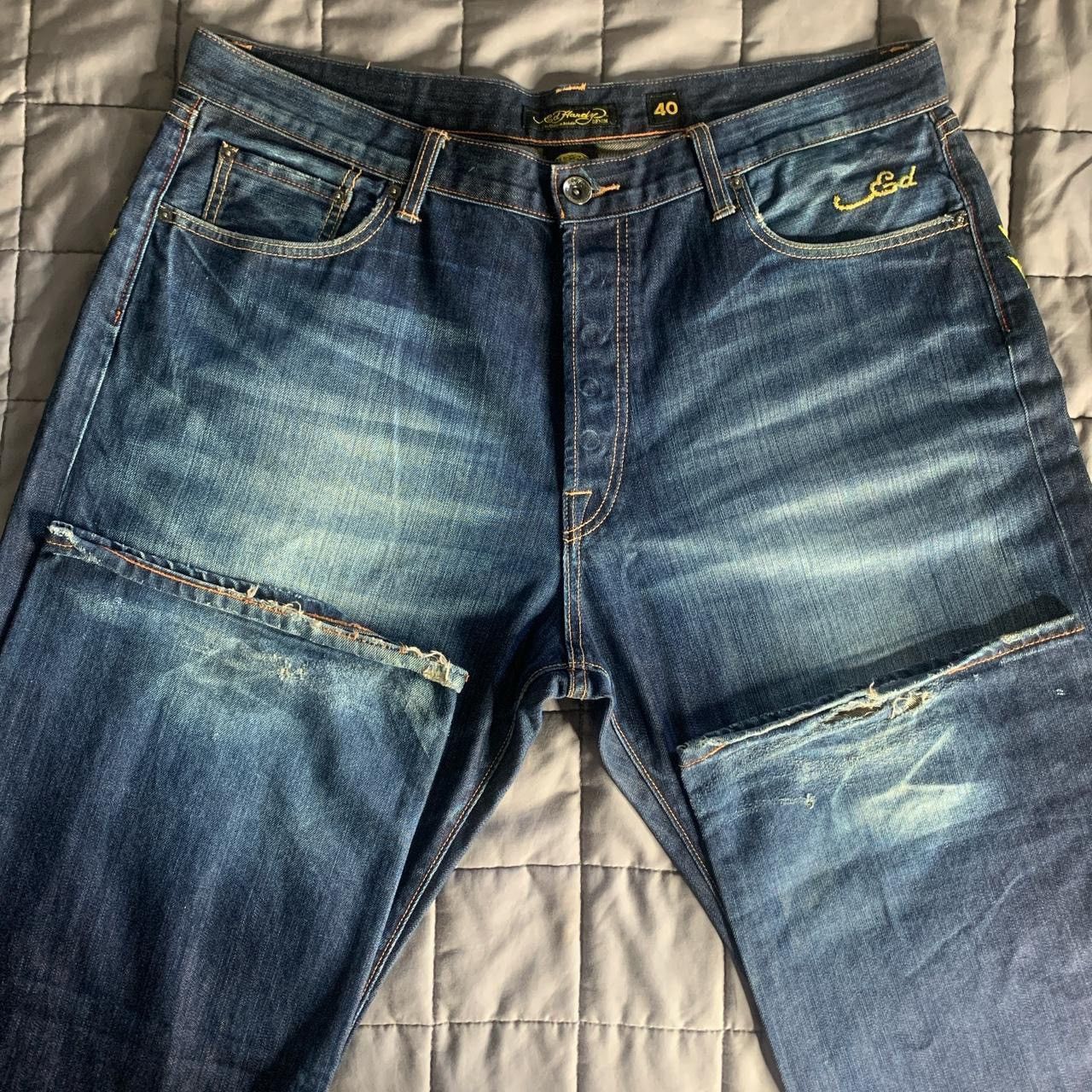 Ed Hardy × Vintage Ed Hardy jeans/ Waist 40/Length 34 Size US 34 / EU 50 - 3 Thumbnail