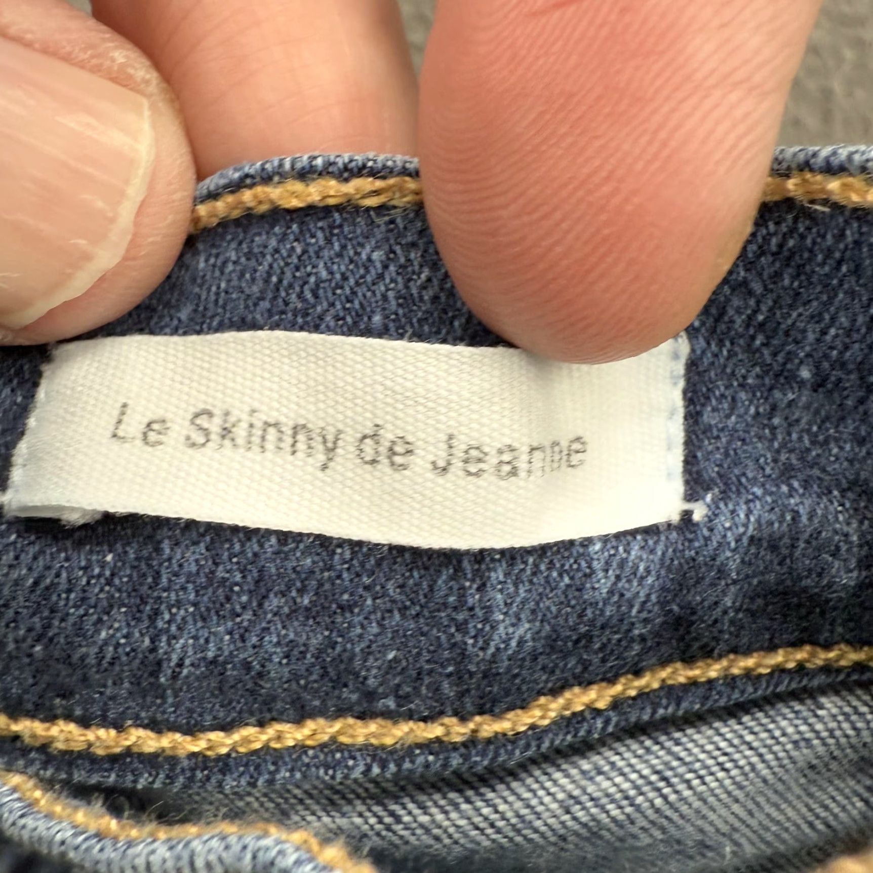 Frame FRAME Denim Jeans Womens 26 Le Skinny de Jeanne Queens Way Blue Stretch Jeans Slim 5-Pocket Zip Fly Size 26" / US 2 / IT 38 - 4 Thumbnail