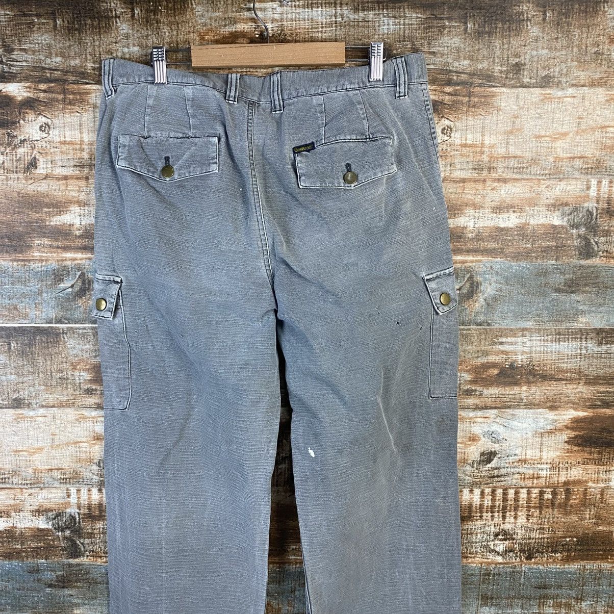 Oshkosh DL Osh Kosh Gray Cargo Multipocket Pants #C1135 Size US 33 - 16 Thumbnail
