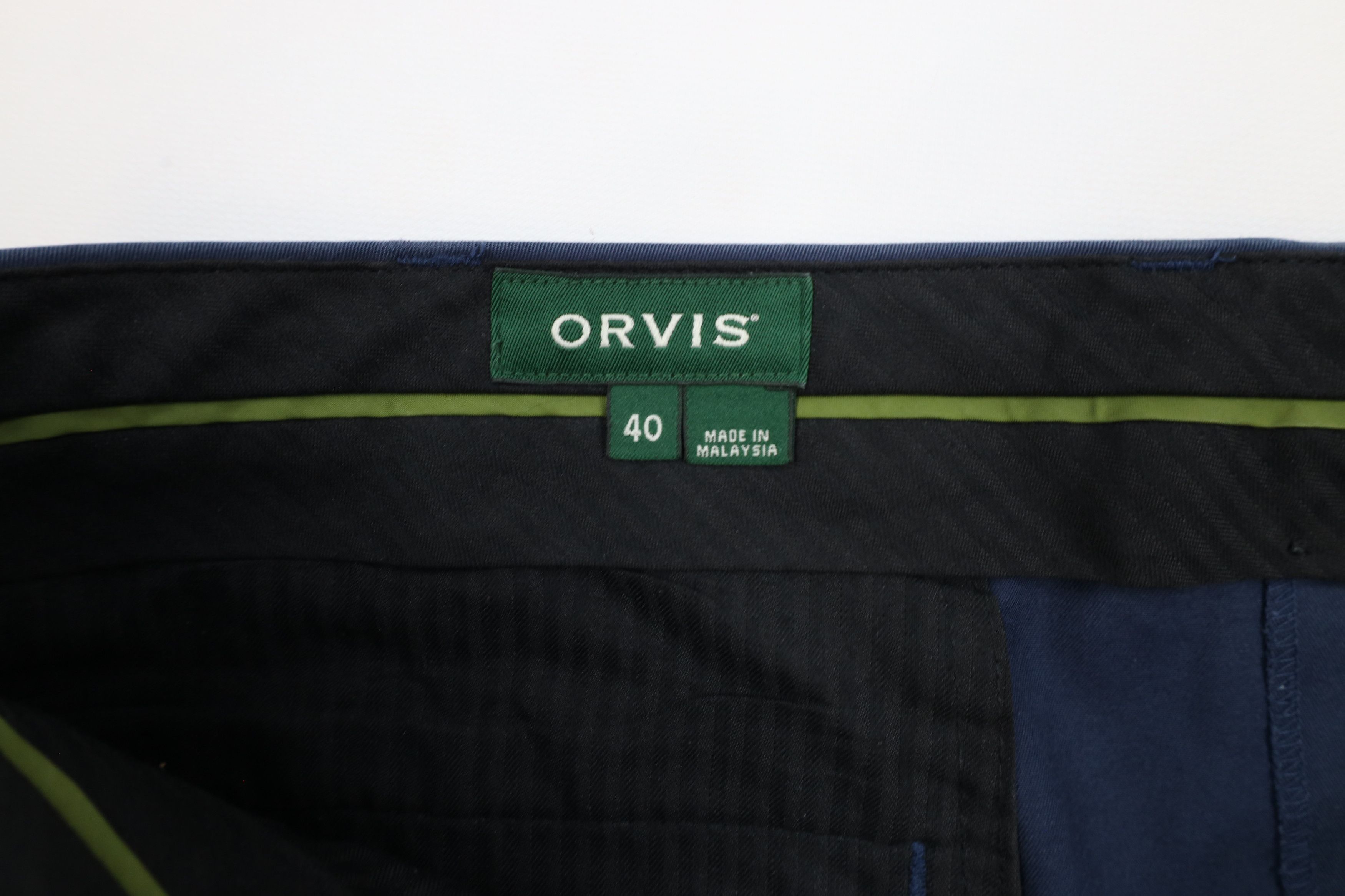 Orvis × Vintage Vintage Orvis Wide Leg Chino Pants Trousers Blue Cotton Size US 40 / EU 56 - 7 Thumbnail