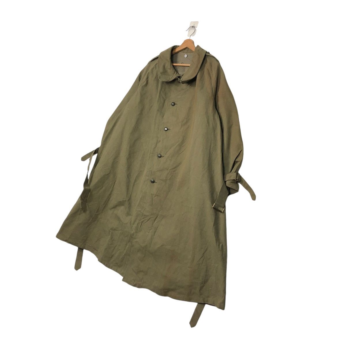Vintage 🔥VINTAGE 1940’s LONG JACKET MILITARY US NAVY PAULMAN & FILS Size US L / EU 52-54 / 3 - 4 Thumbnail