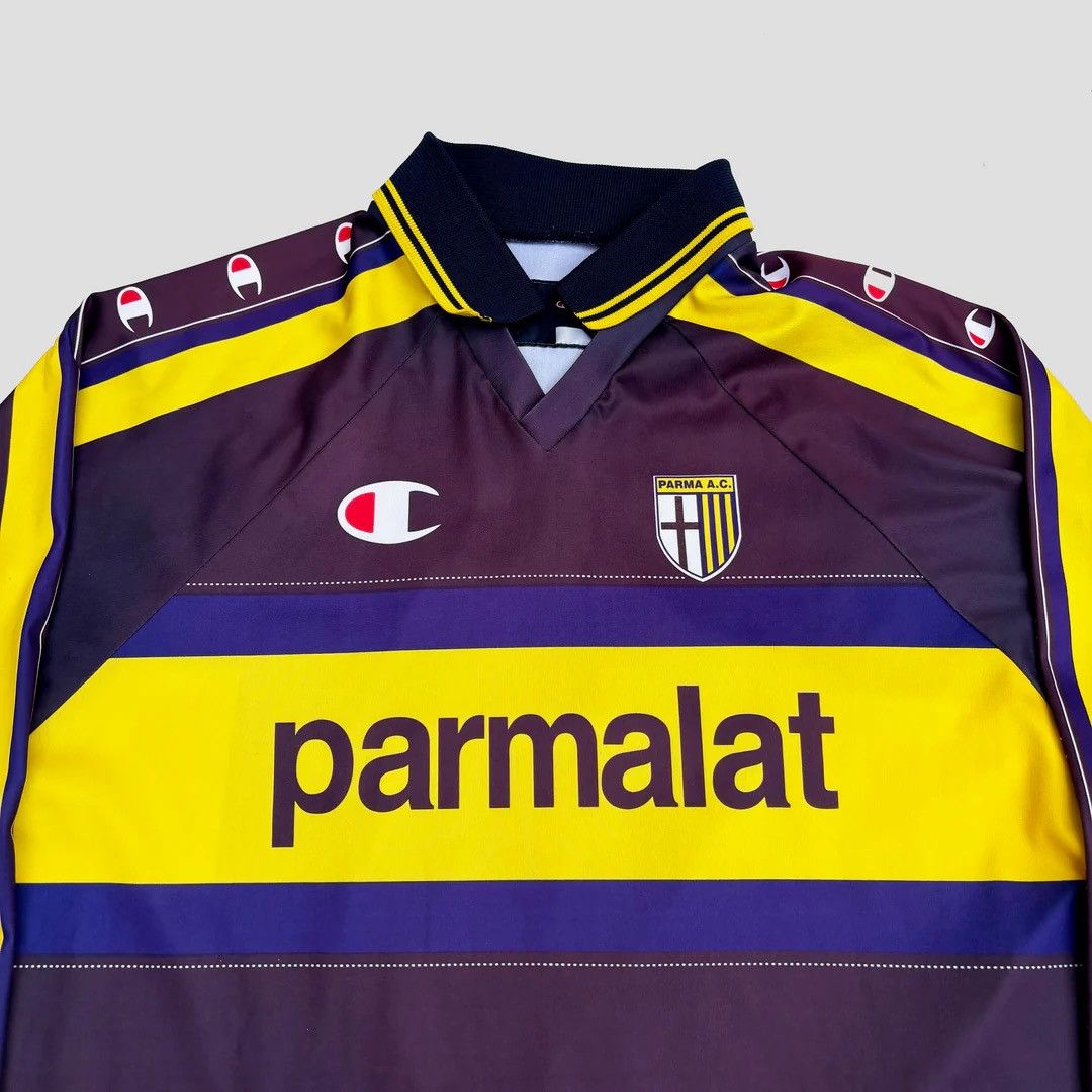 Champion Parma AC 1999 2000 90s Vintage Away Champion Soccer Jersey Size US L / EU 52-54 / 3 - 3 Thumbnail
