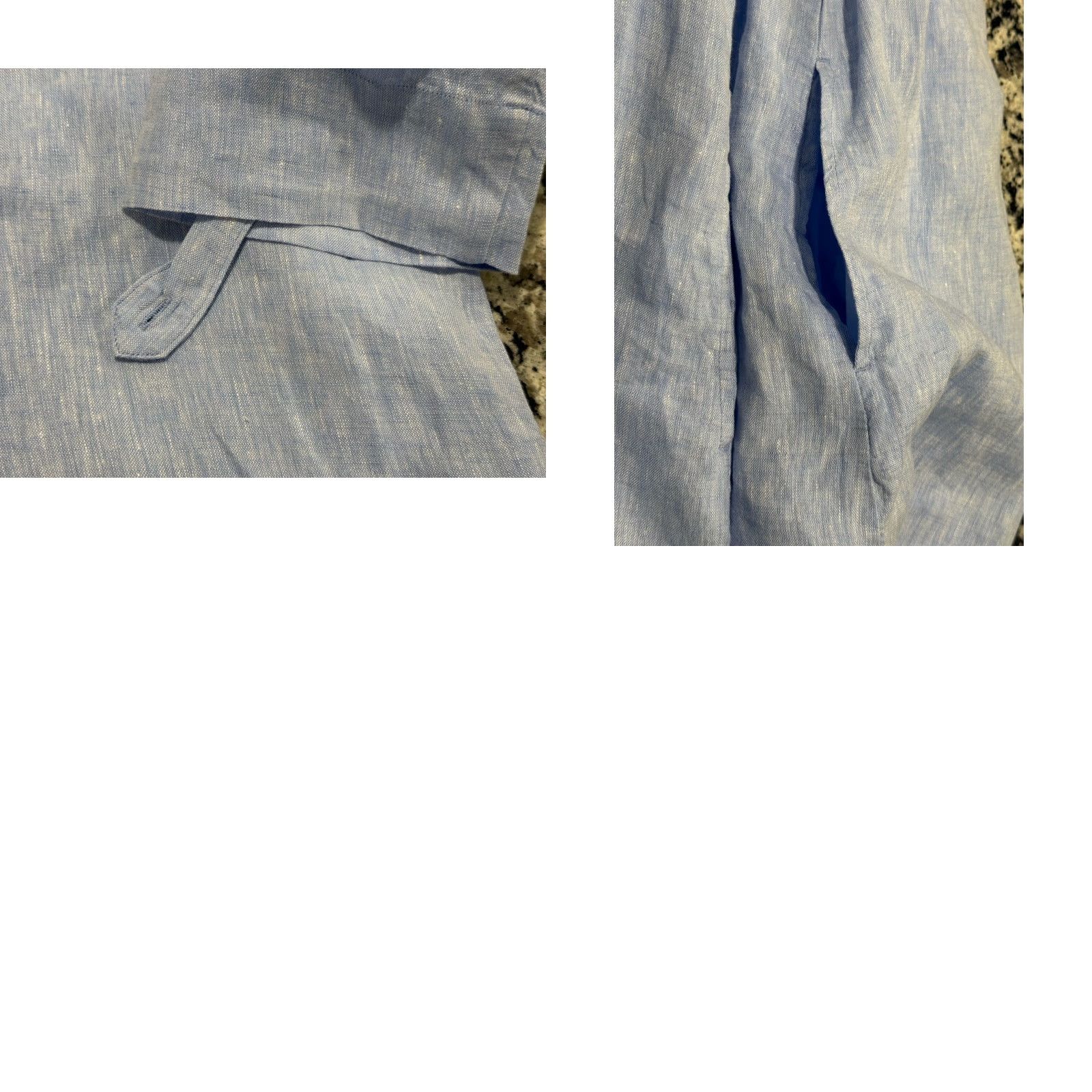 J.McLaughlin J.McLaughlin Wellesley Linen Dress Women's Light Blue Size M Knee A-Line Casual Linen Hand-wash only Regular Knee-length Size M / US 6-8 / IT 42-44 - 8 Thumbnail