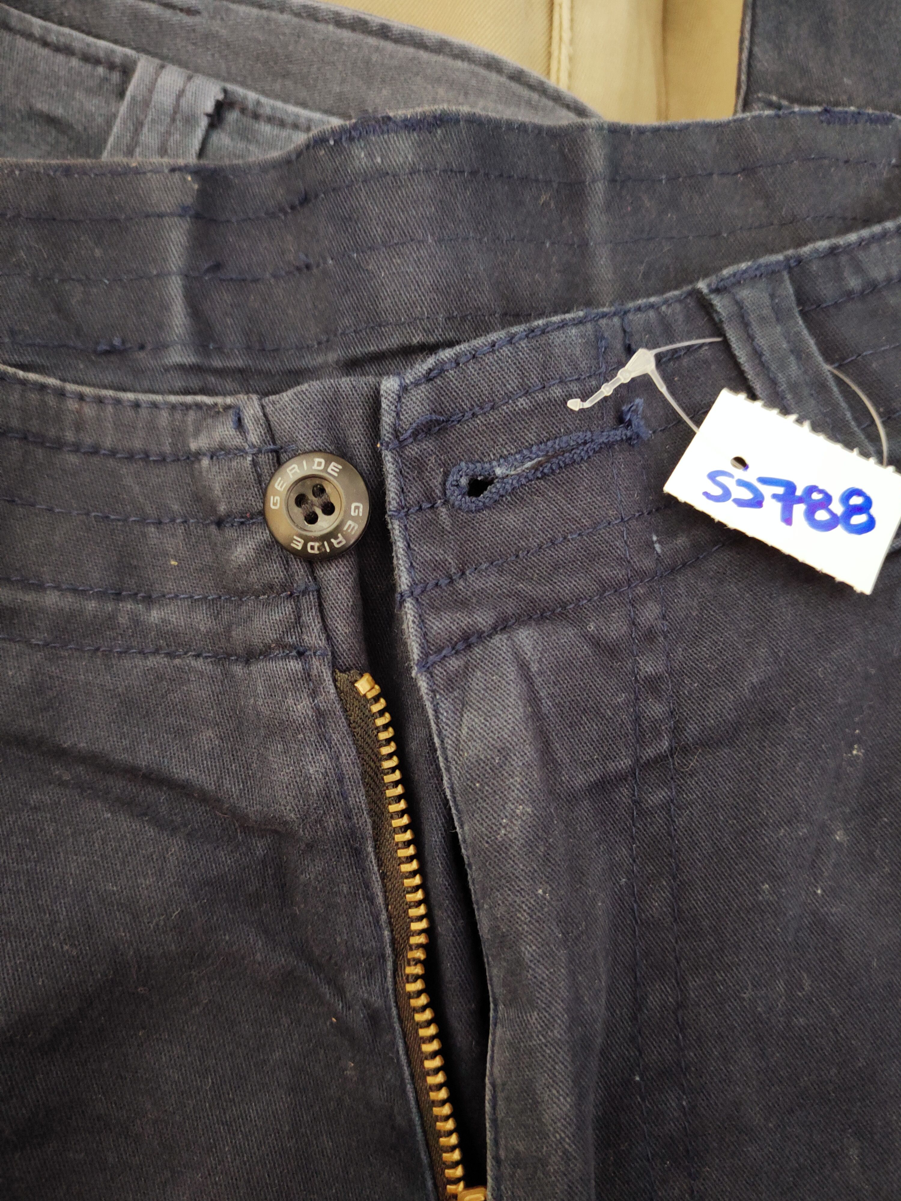 Japanese Brand Geride Dark Blue Multipocket Tactical Cargo Pants #S2788 Size US 31 - 15 Thumbnail