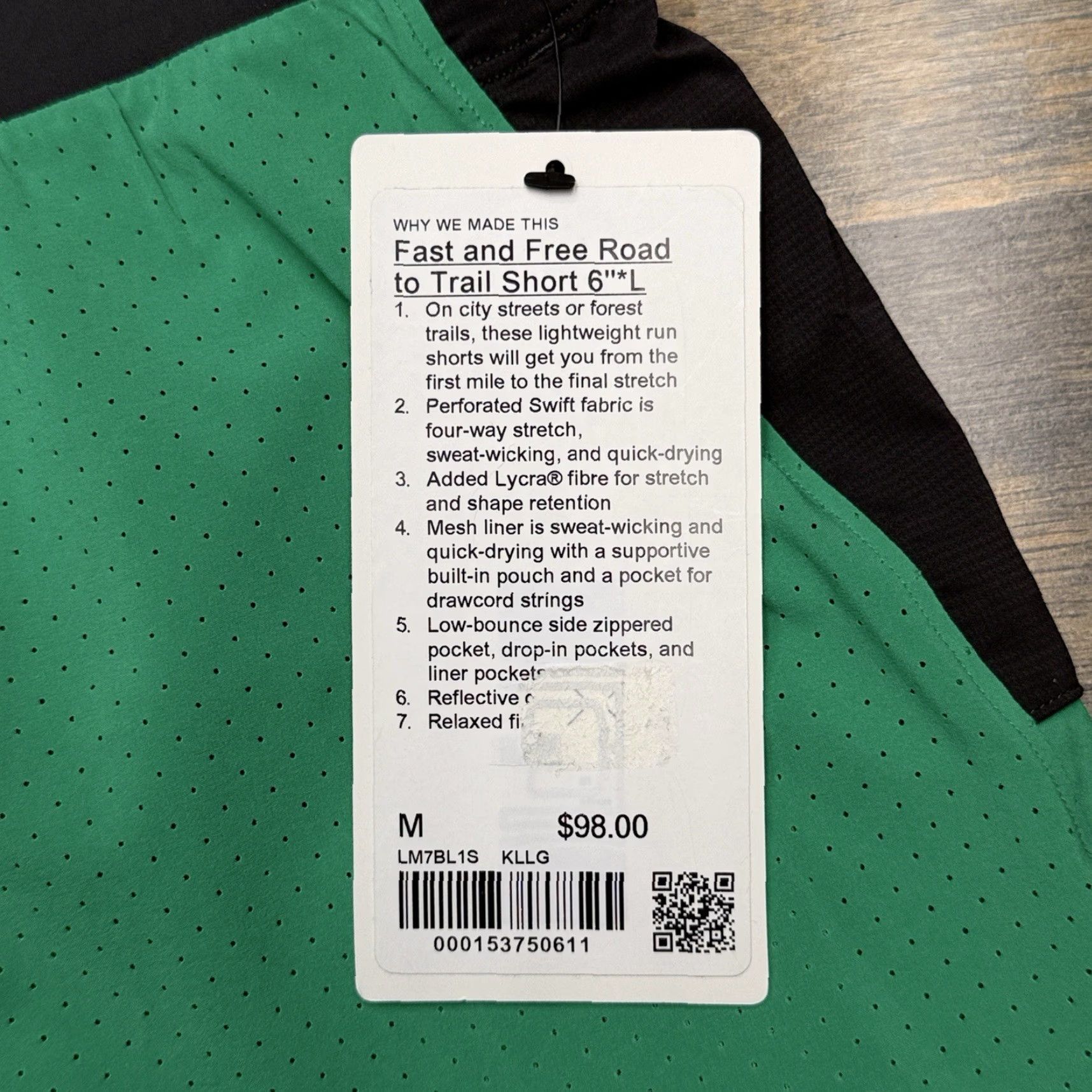 Lululemon Lululemon Road To Trail Shorts Mens Medium Green New Size US 31 - 4 Thumbnail