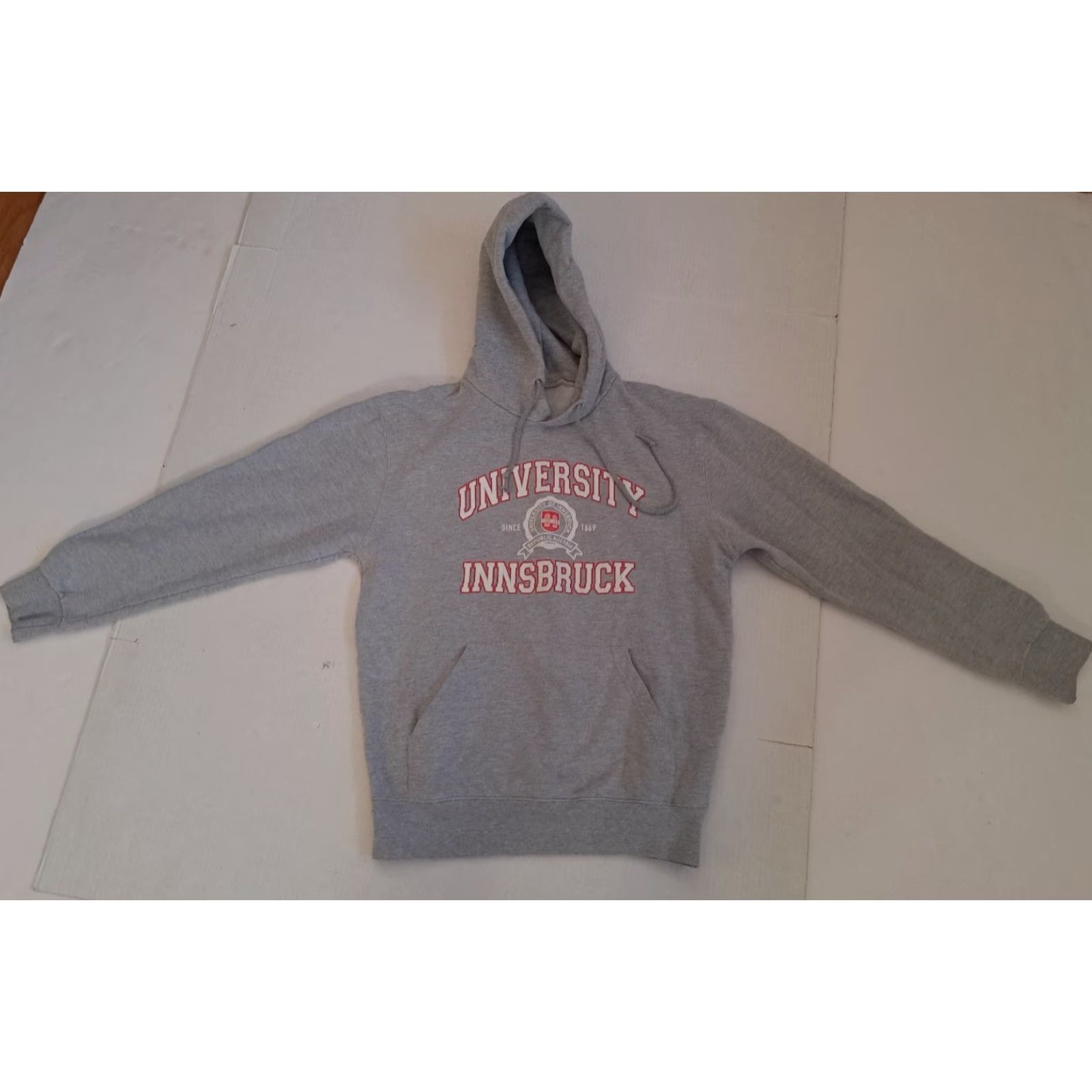 Vintage VINTAGE Austria Innsbruck University Sweatshirt Hoodie Medium Women Gray 100% Cotton Pockets Skiing Ski Pullover Hoodie Size M / US 6-8 / IT 42-44 - 2 Thumbnail
