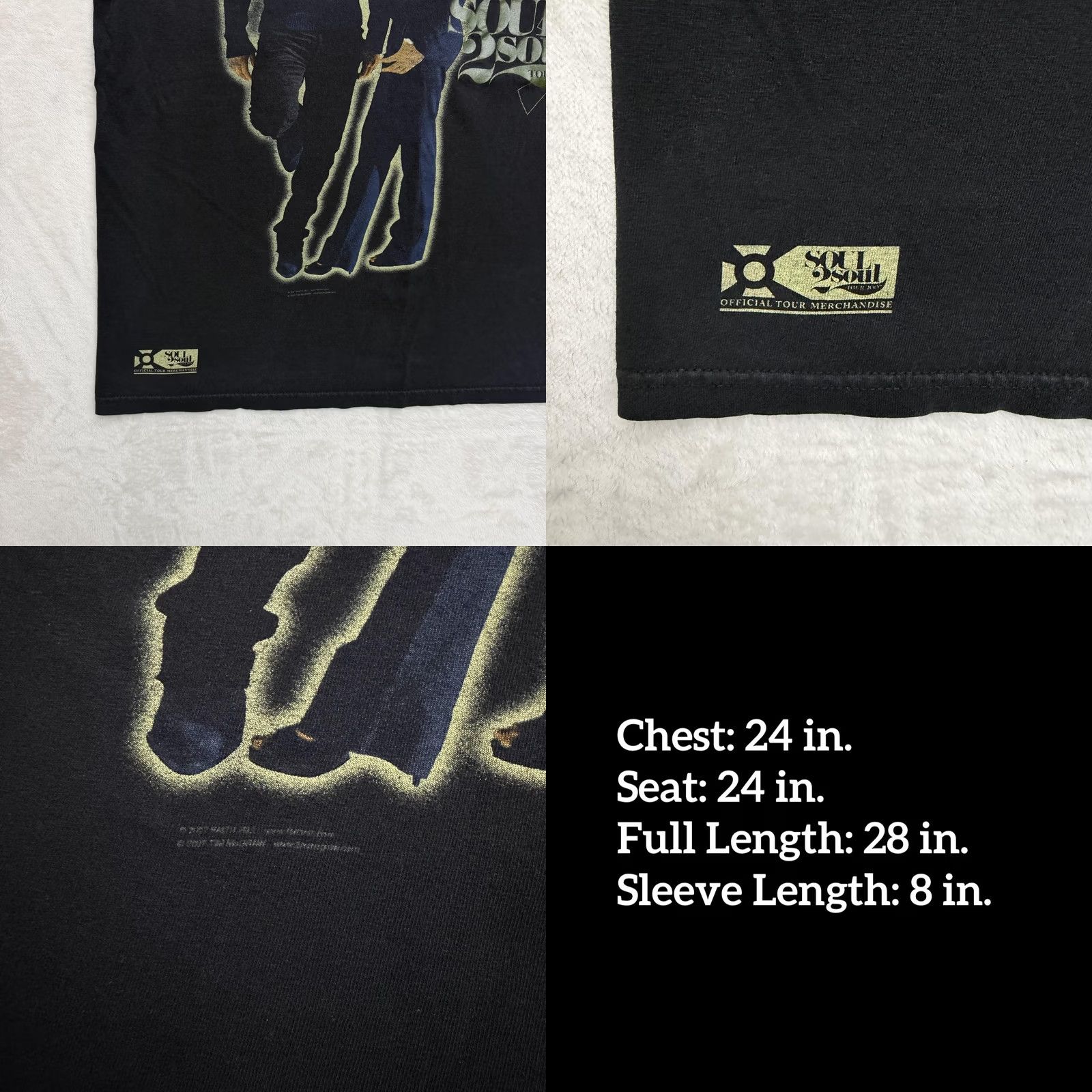 Vintage VINTAGE Tim McGraw Faith Hill Soul2Soul Tour 2007 Shirt Mens XL Black Country Music Tee Size US XL / EU 56 / 4 - 8 Thumbnail