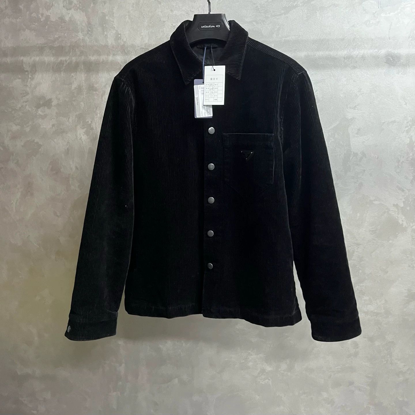 Prada Prada Corduroy Logo Patch Shirt Jacket Size XXL Size US XXL / EU 58 / 5 - 1 Thumbnail