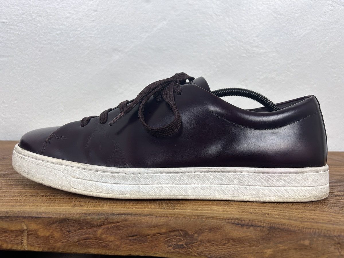 Prada Prada 4E2996 Brushed Spazzolato Leather Sneakers Size US 10 / EU 43 - 2 Thumbnail