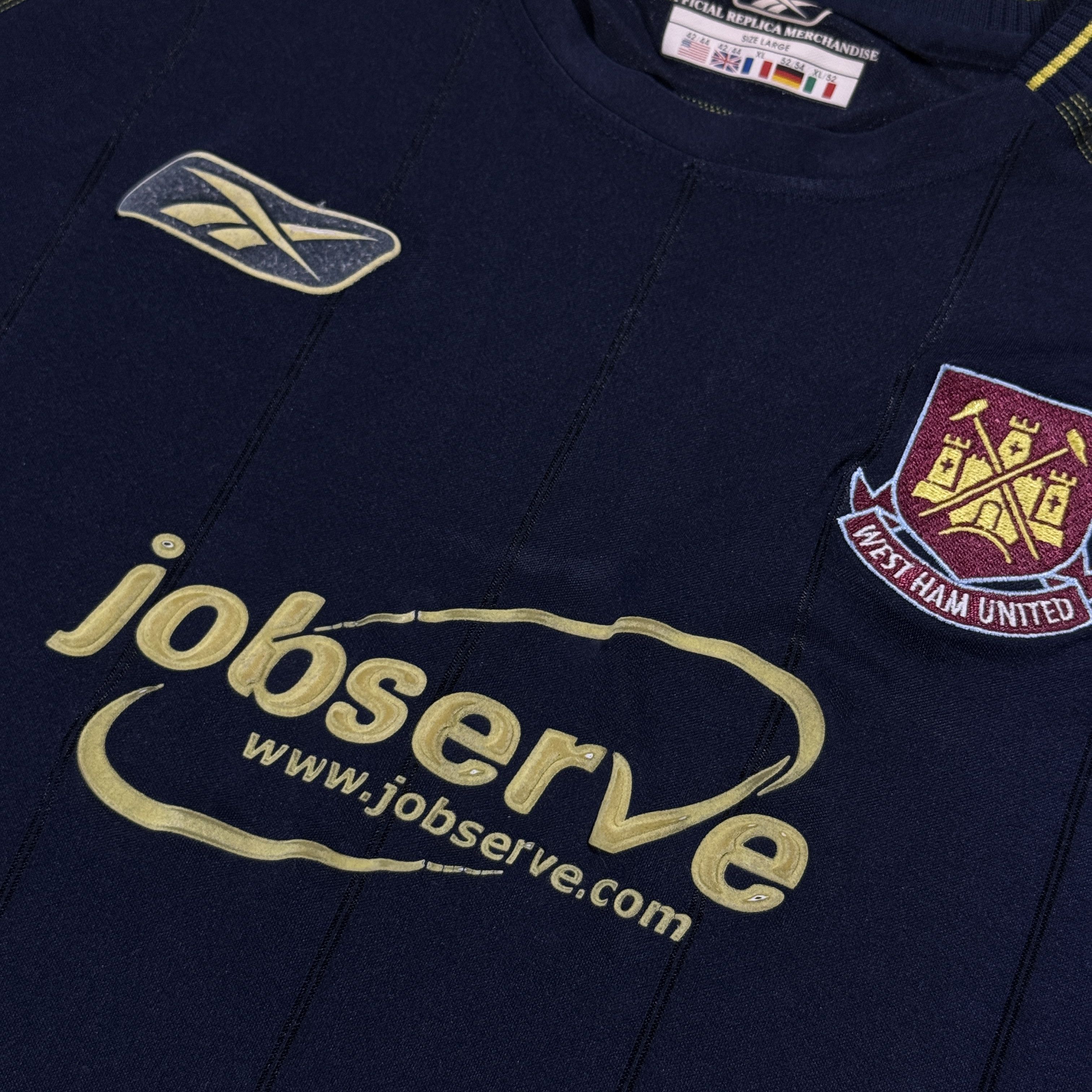 Reebok Vintage Reebok West Ham United FC 2003 Away Jersey Size L Size US L / EU 52-54 / 3 - 5 Thumbnail