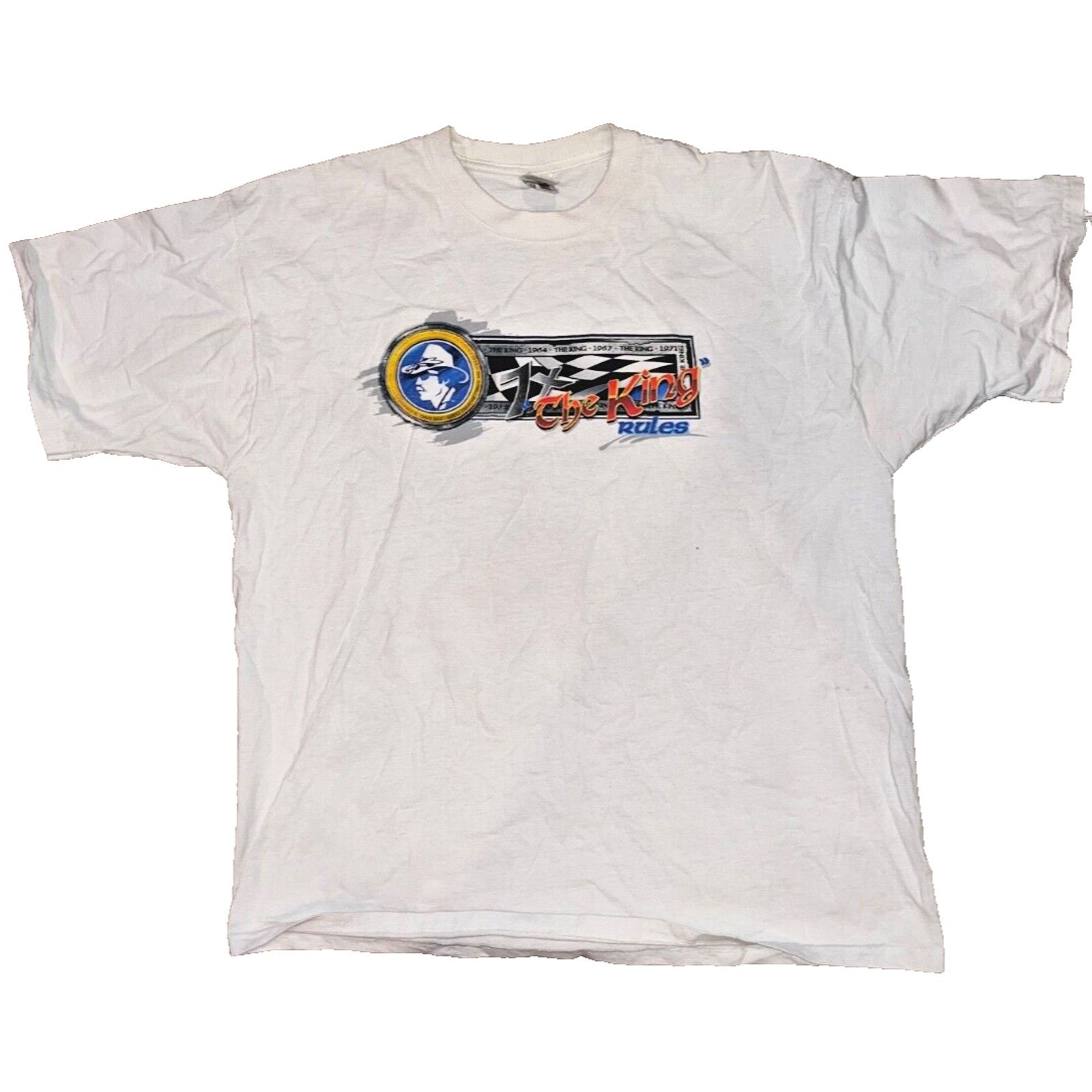 Fruit Of The Loom Richard Petty The King 43 NASCAR T Shirt 2XL Fruit Loom VTG Size US XXL / EU 58 / 5 - 4 Thumbnail