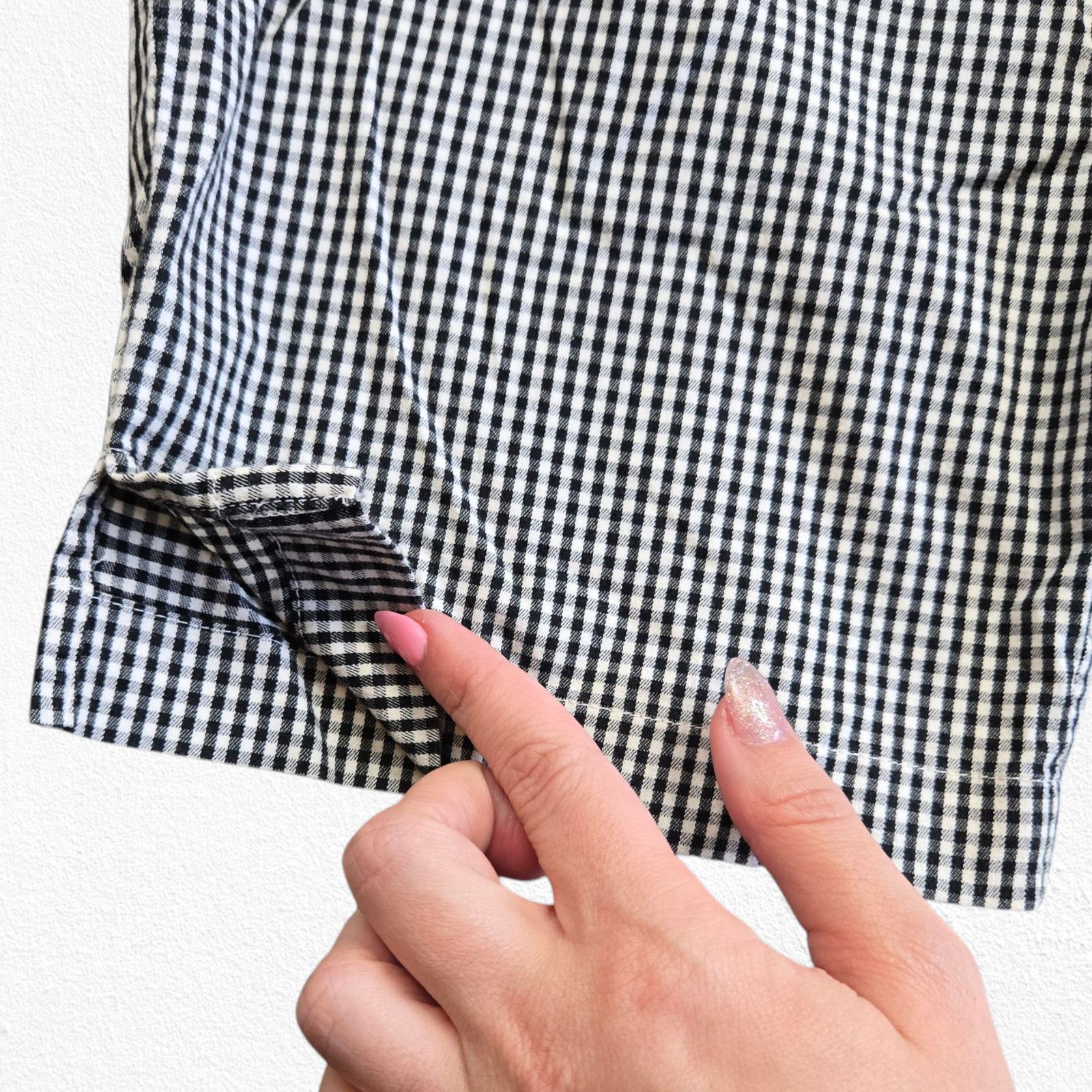Evan Picone 90s Evan Picone Black White Gingham Cropped Pants Size 12 Size 34" / US 12 / IT 48 - 5 Thumbnail