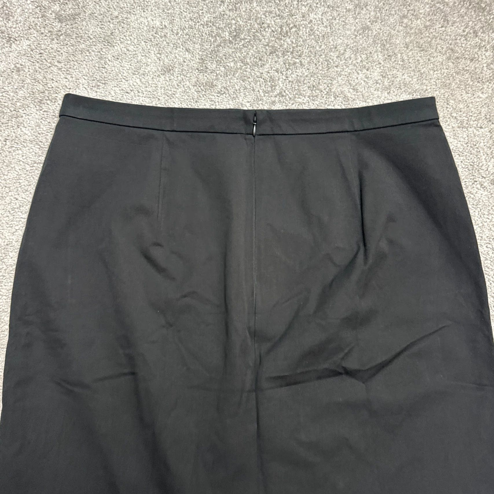 J.Crew VINTAGE: No. J.Crew Pencil Skirt Women 18 Black Knee Length Workwear Cotton Blend Zipper Style Straight & Pencil Classic 18 Womens Size 40" / US 18 - 4 Thumbnail