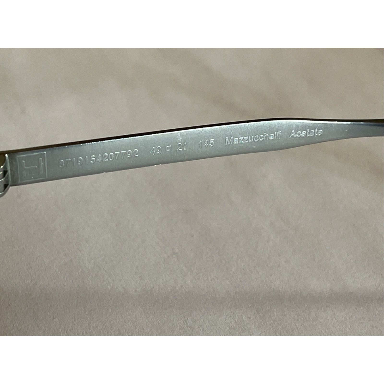Heritage Research Heritage Heem03 Silver Oval Eyeglass Frame Glasses 49-21-145 Size ONE SIZE - 3 Thumbnail