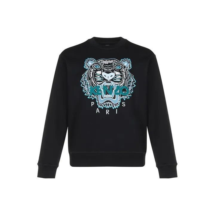 Kenzo KENZO Black Tiger Embroidered Sweatshirt -2507 Size US L / EU 52-54 / 3 - 1 Thumbnail