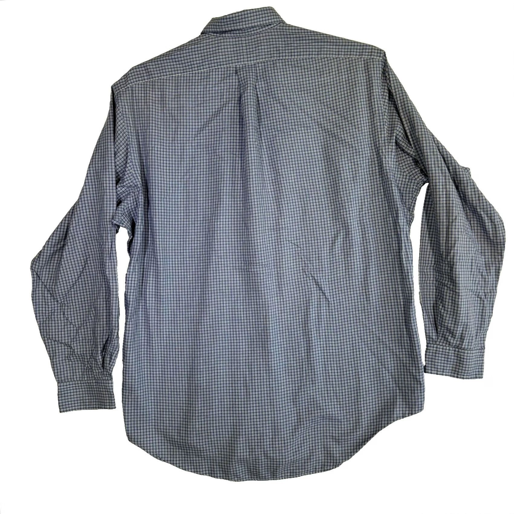 Ralph Lauren VINTAGE Ralph Lauren Shirt Mens 16 34/35 Yarmouth Button Down Long Sleeve Plaid Blue 100% Cotton Classic Dress Shirt Mens Boys Womens Size US L / EU 52-54 / 3 - 2 Thumbnail