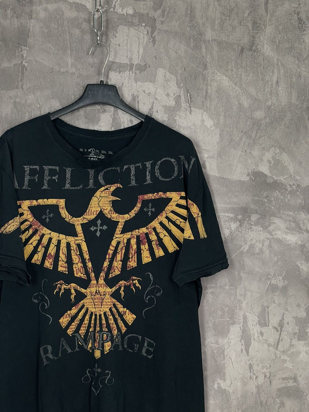 Affliction × Vintage Affliction Cyber Grunge Rare All Over Print T-Shirt M Size US L / EU 52-54 / 3 - 4 Thumbnail