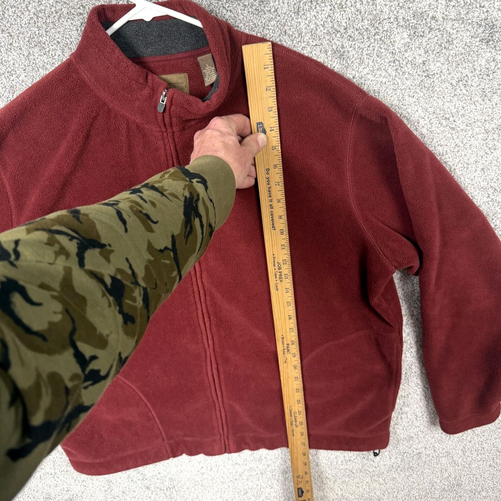Vintage Consensus Jacket Mens L Red Fleece Full Zip Autumn Y2K Cabincore Hiking Casual Travel Pockets Stainless Size US L / EU 52-54 / 3 - 2 Thumbnail