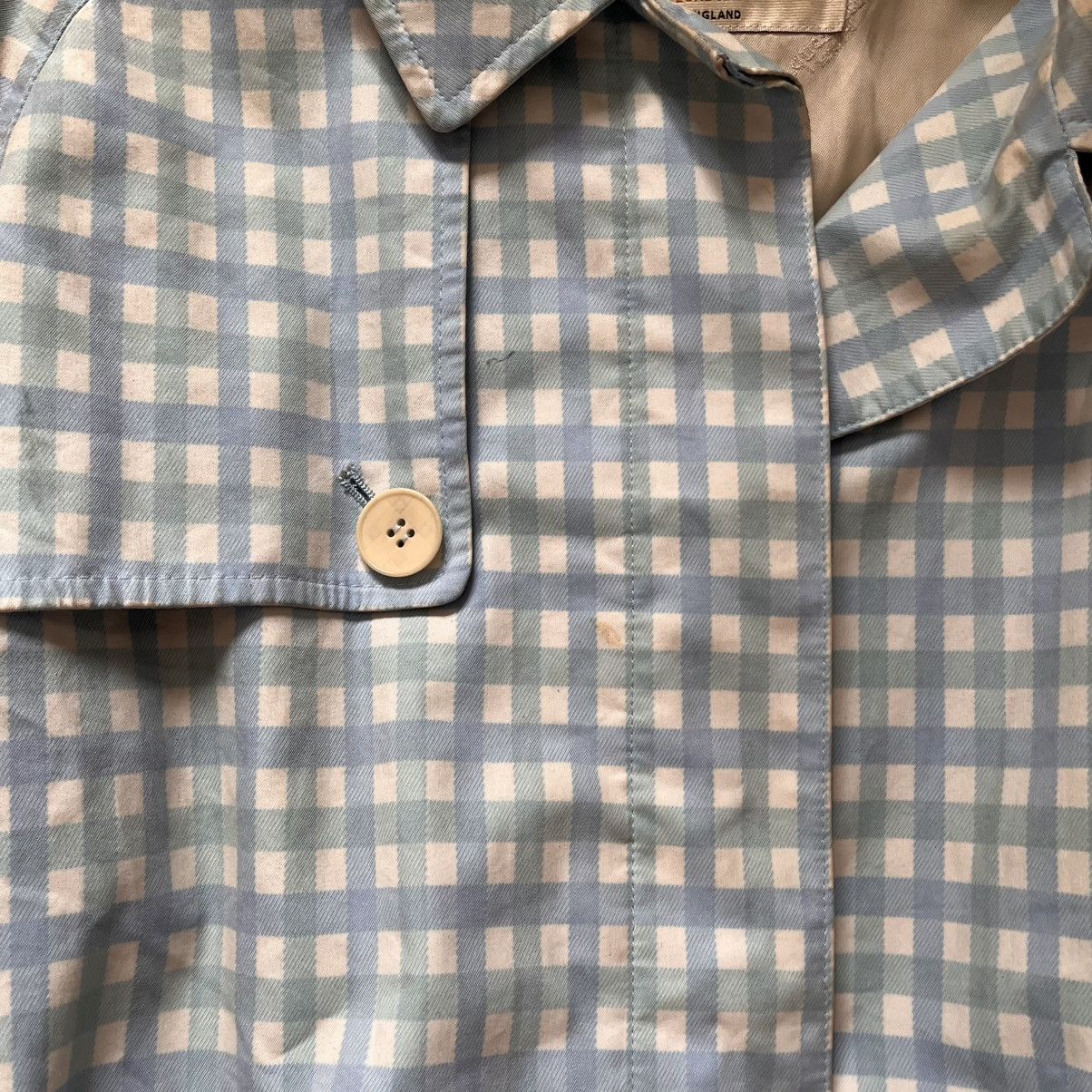 Aquascutum Aquascutum Baby Blue Club Check Vintage Trench Coat Size M / US 6-8 / IT 42-44 - 3 Thumbnail