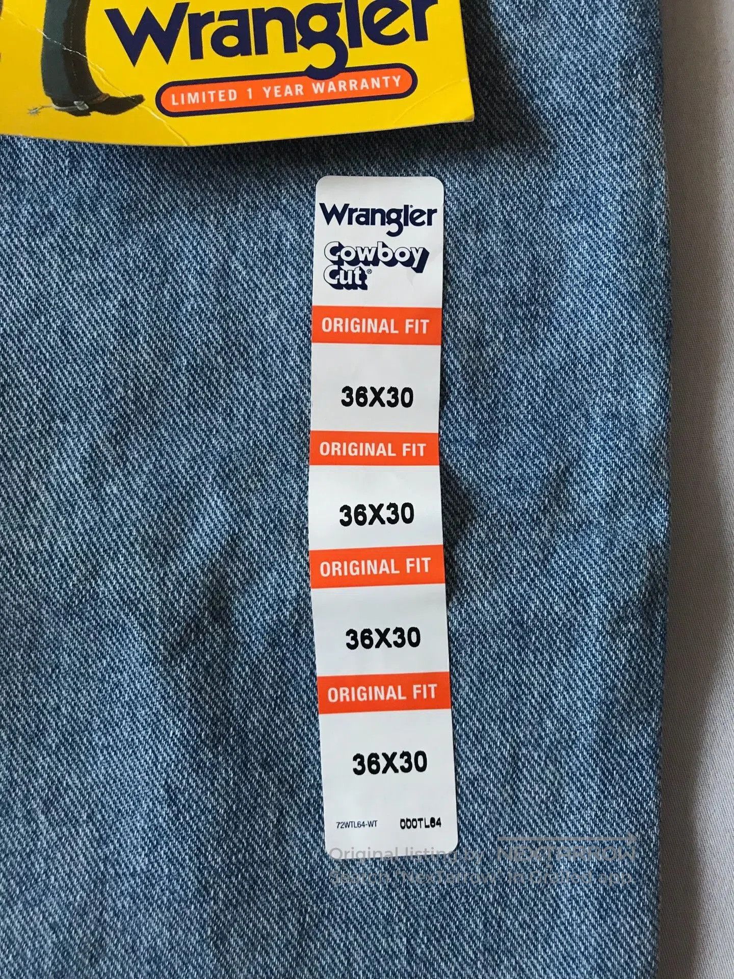 Wrangler Wrangler 13MWZ Jeans W36L30. Size US 36 / EU 52 - 7 Thumbnail