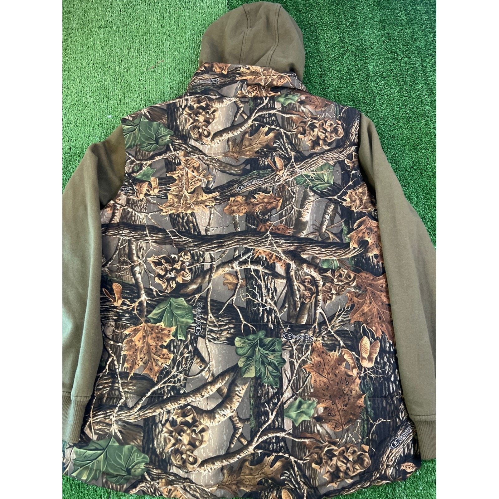 Cabelas Antler Creek Mens Camo Puffer Vest Hoodie Jacket XL Size US XL / EU 56 / 4 - 8 Thumbnail