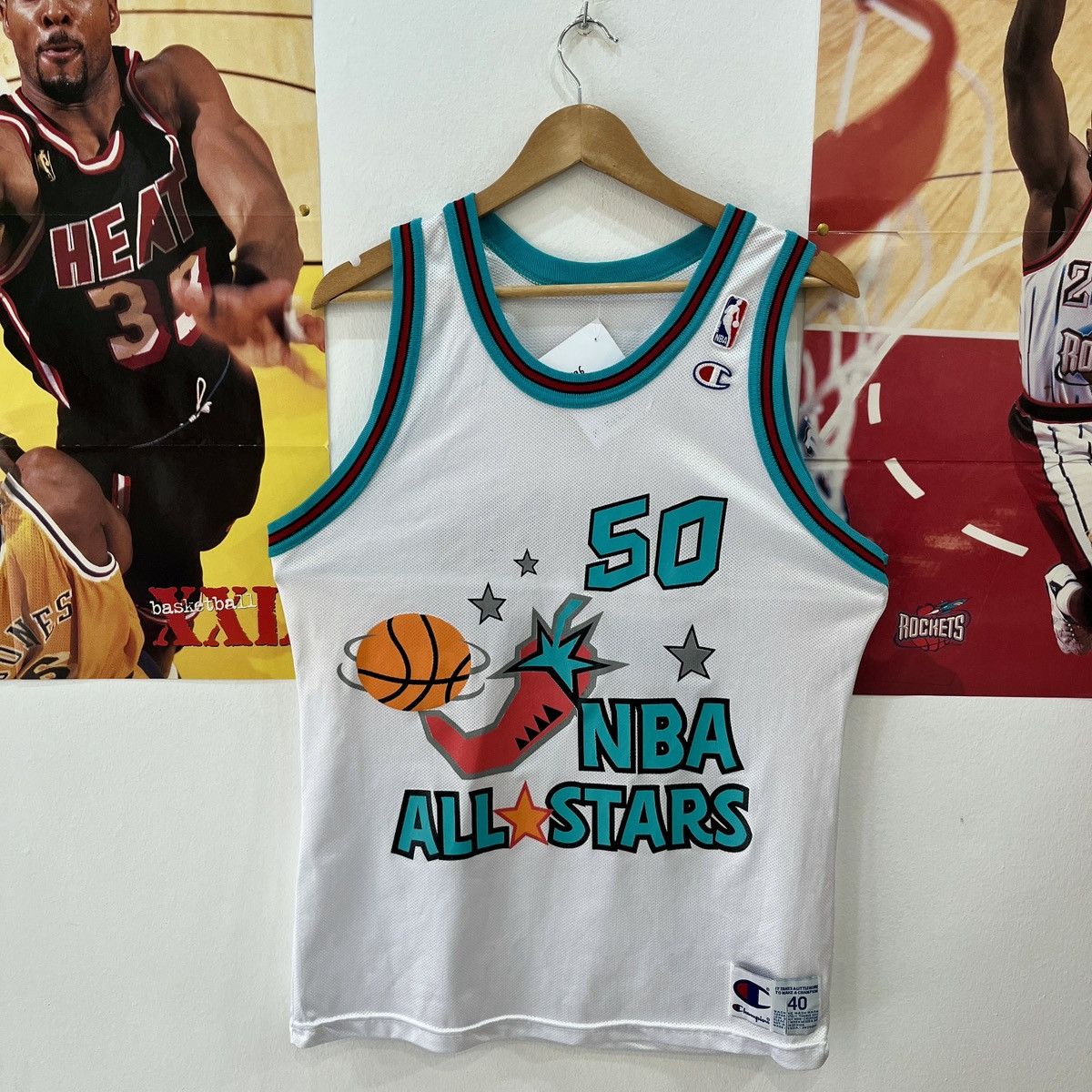 Champion × NBA × Vintage Vintage David Robinson 1996 All Star West Champion Jersey Size US M / EU 48-50 / 2 - 1 Thumbnail